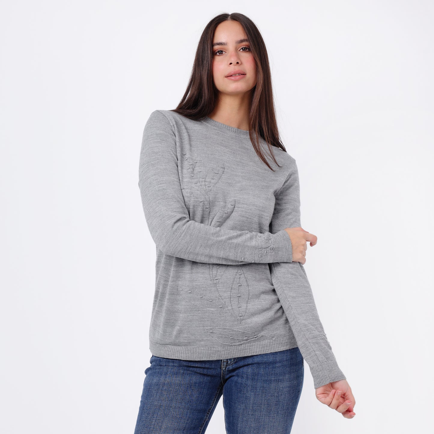 Women's Crew Neck Knit Sweater