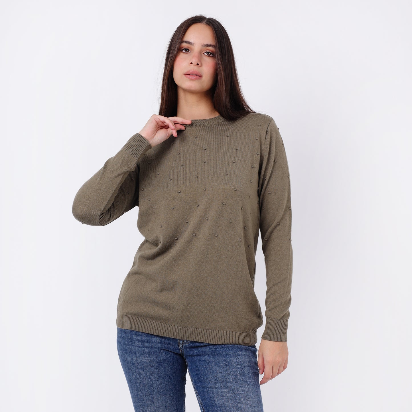 Women's Crew Neck Knit Sweater
