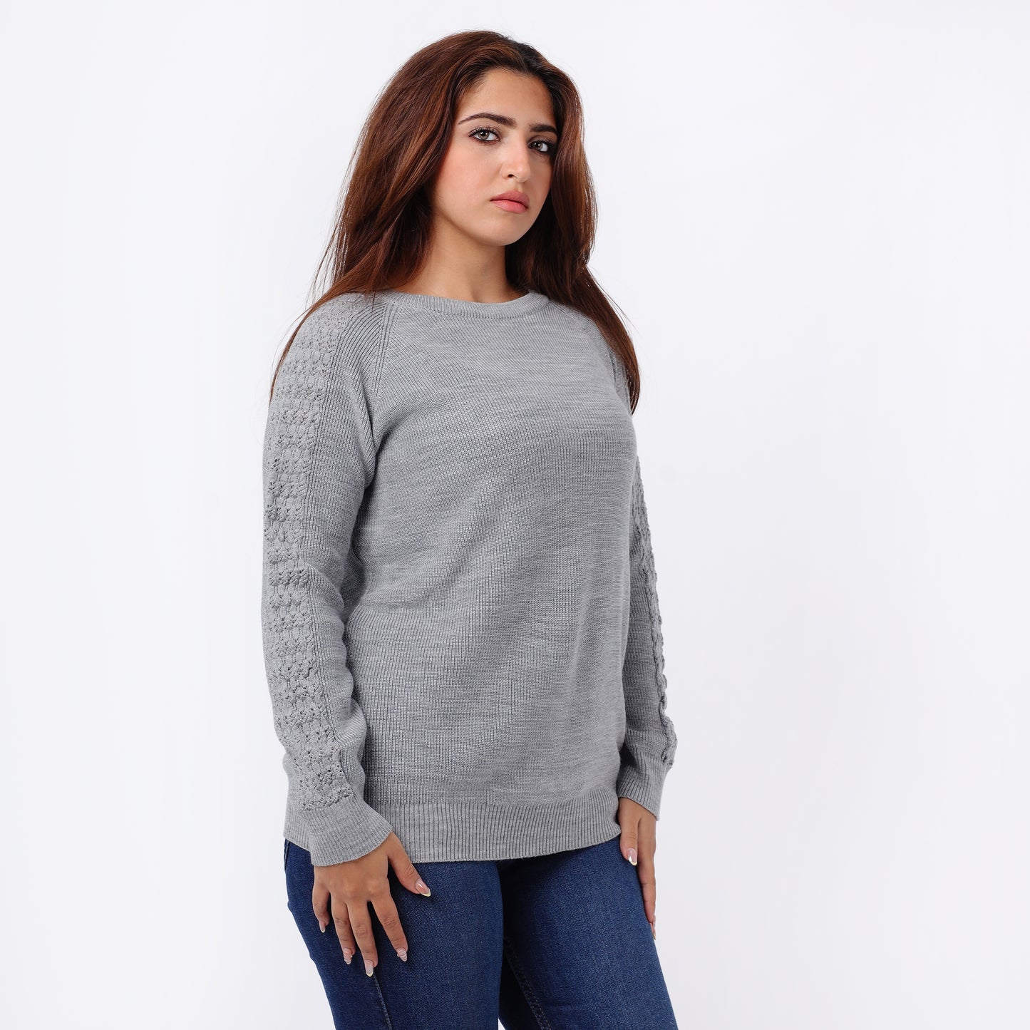 Women’s Crew Neck Knitted Sweater