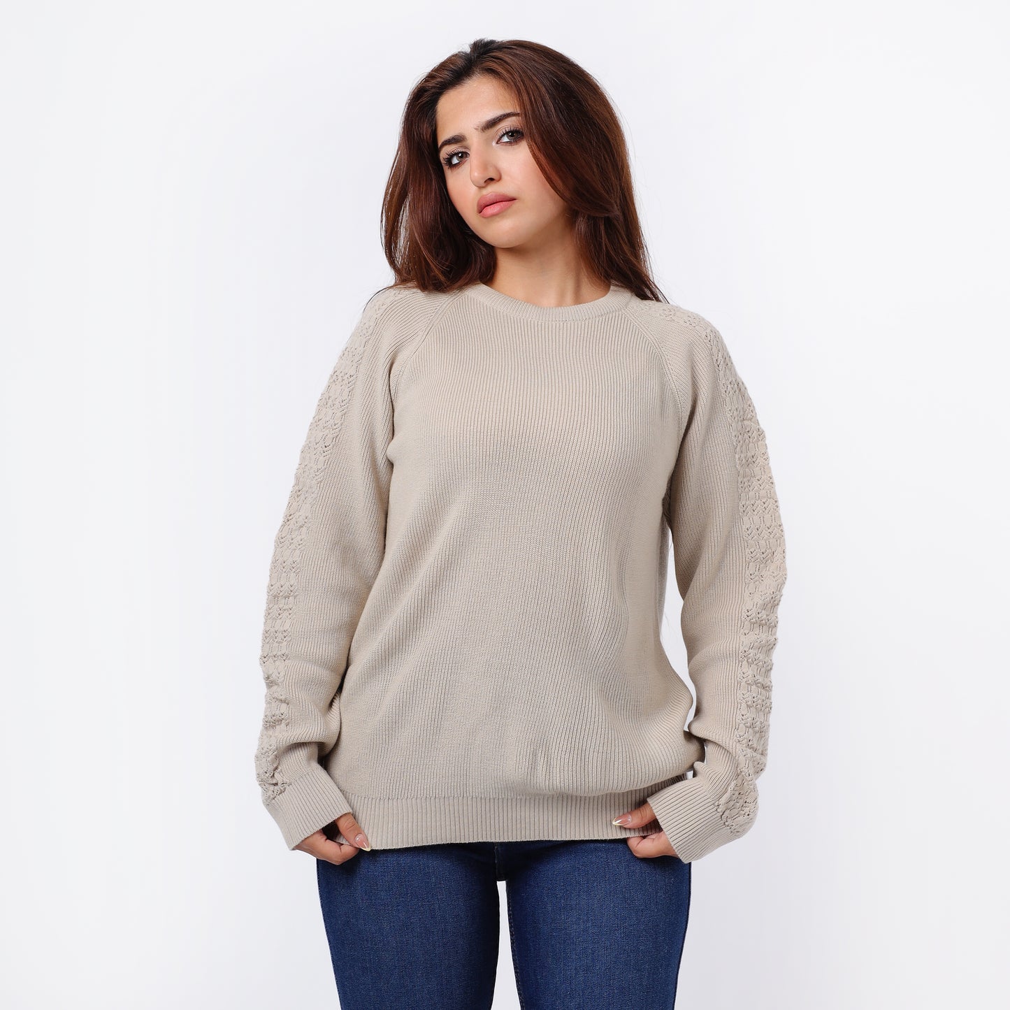 Women’s Crew Neck Knitted Sweater