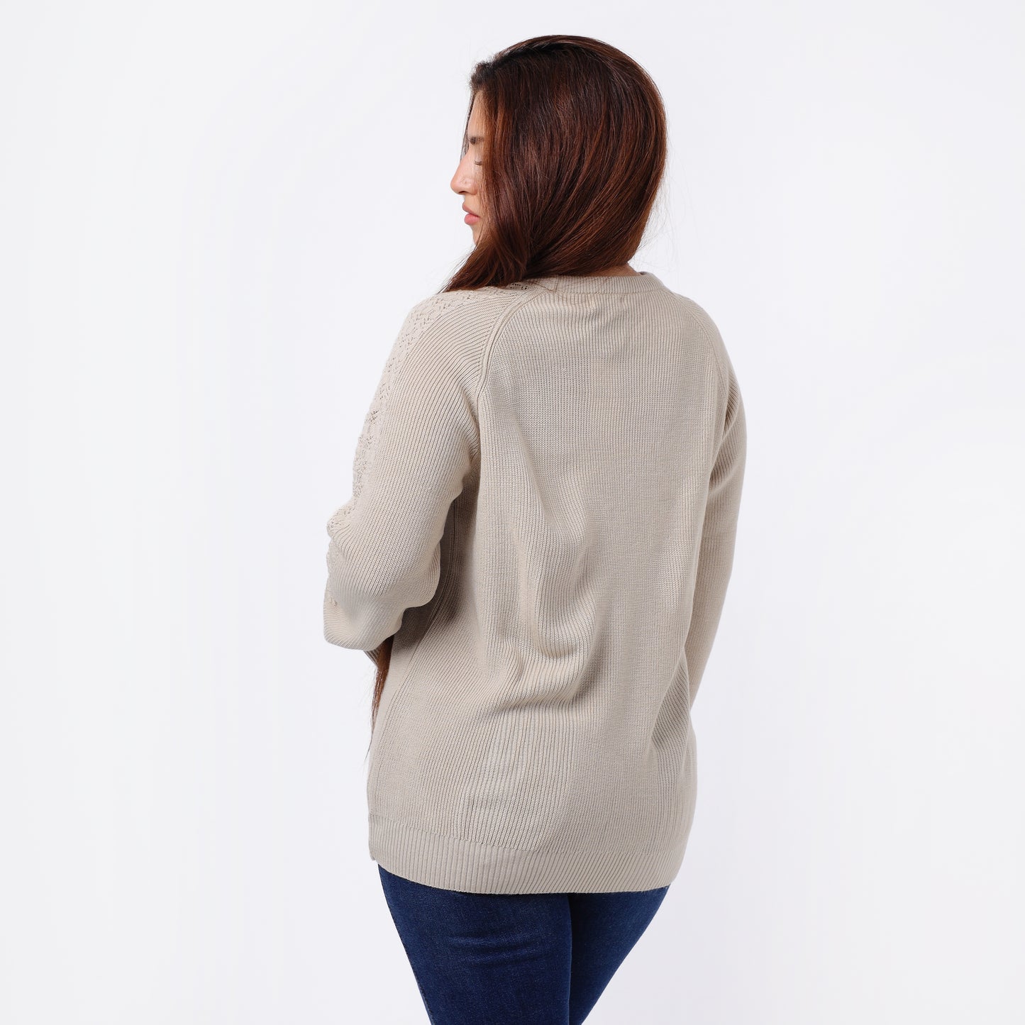 Women’s Crew Neck Knitted Sweater