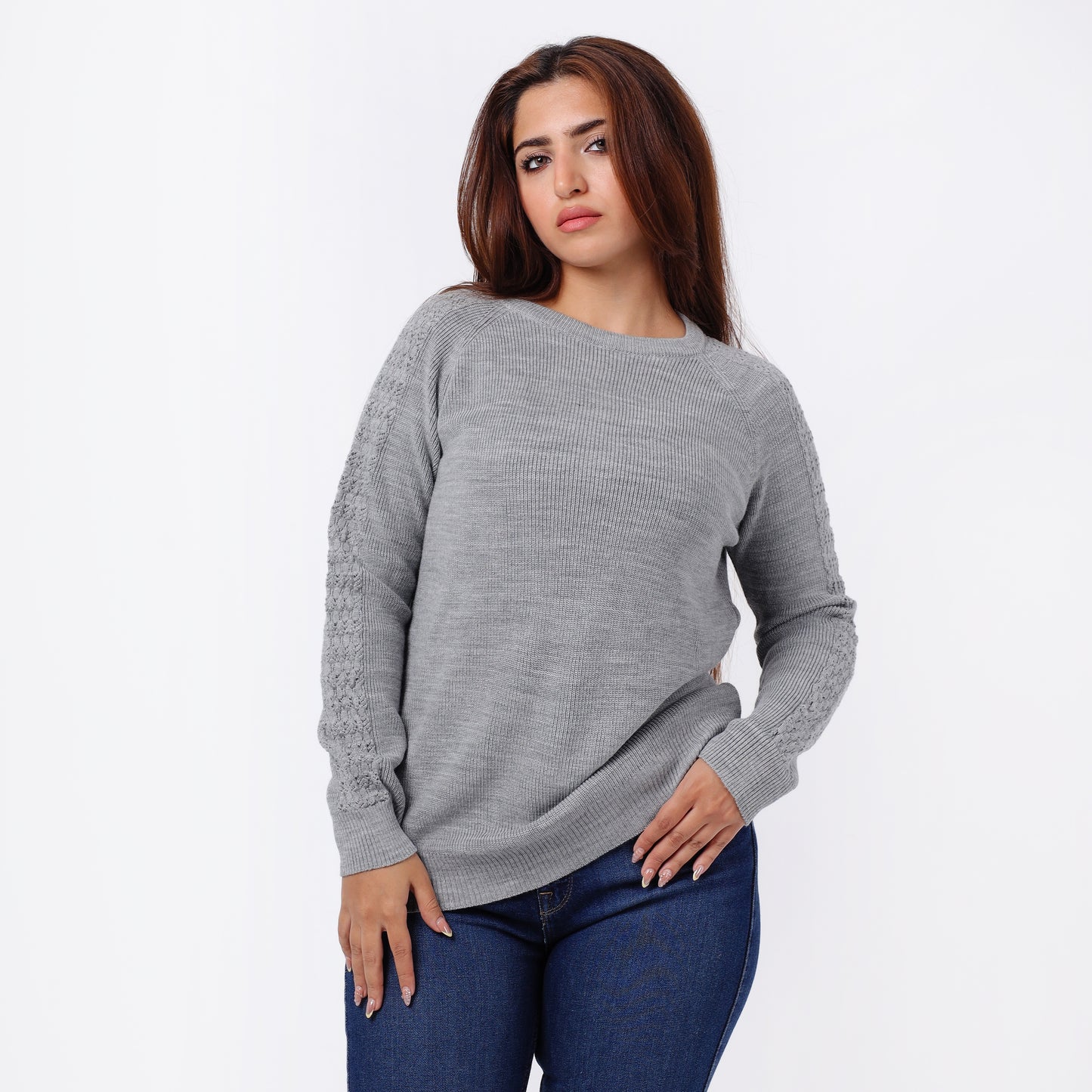 Women’s Crew Neck Knitted Sweater
