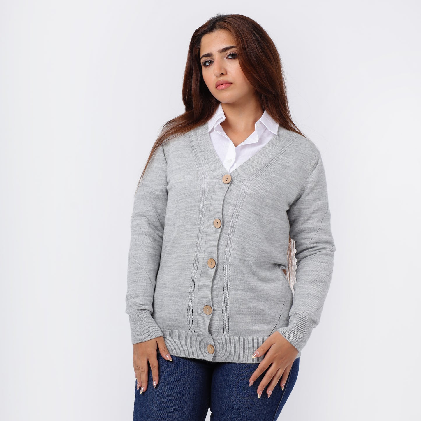 Women's Button-Up Knitted Cardigan