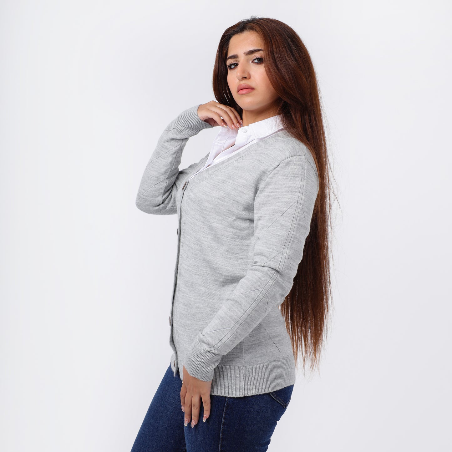 Women's Button-Up Knitted Cardigan