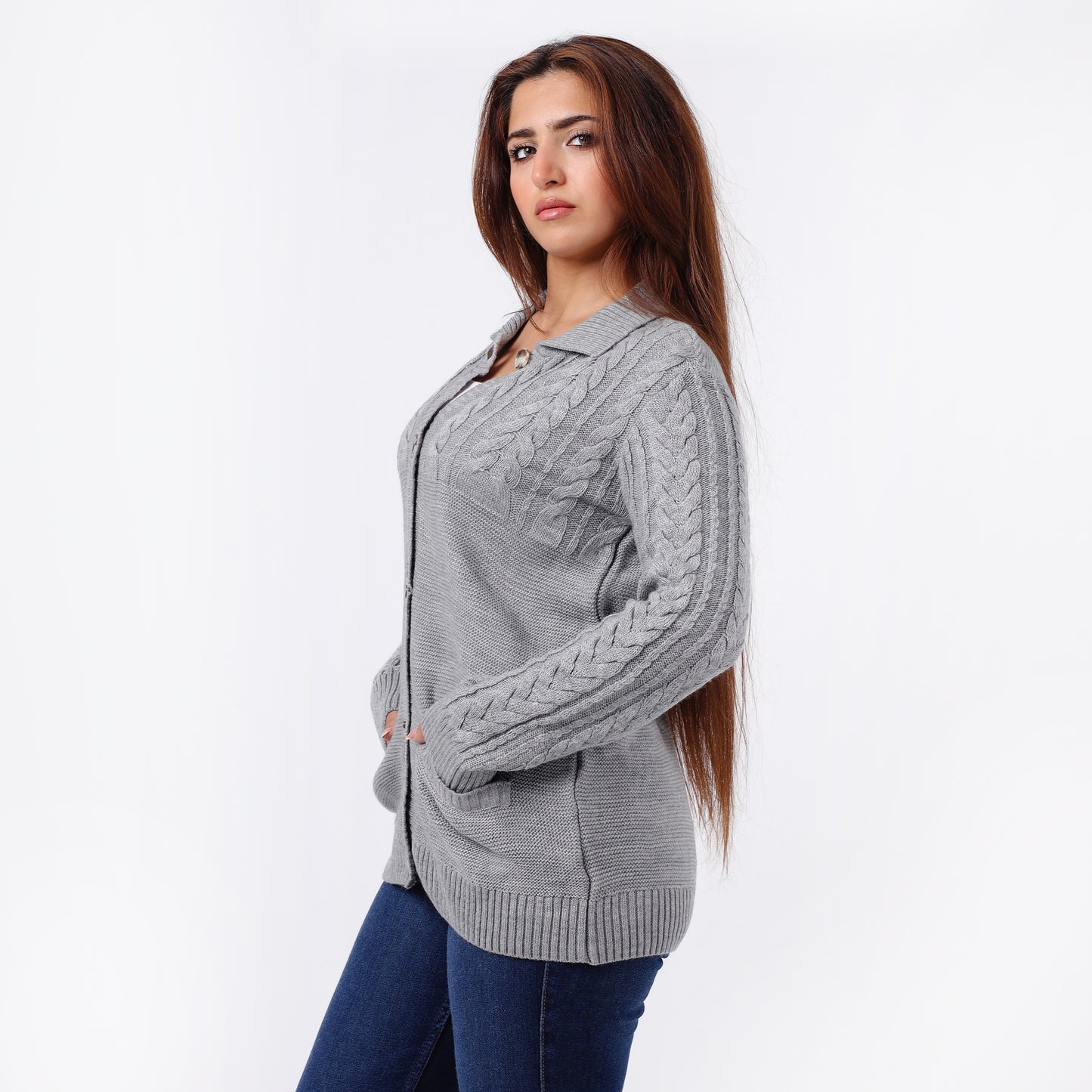 Women’s Long Knitted Cardigan