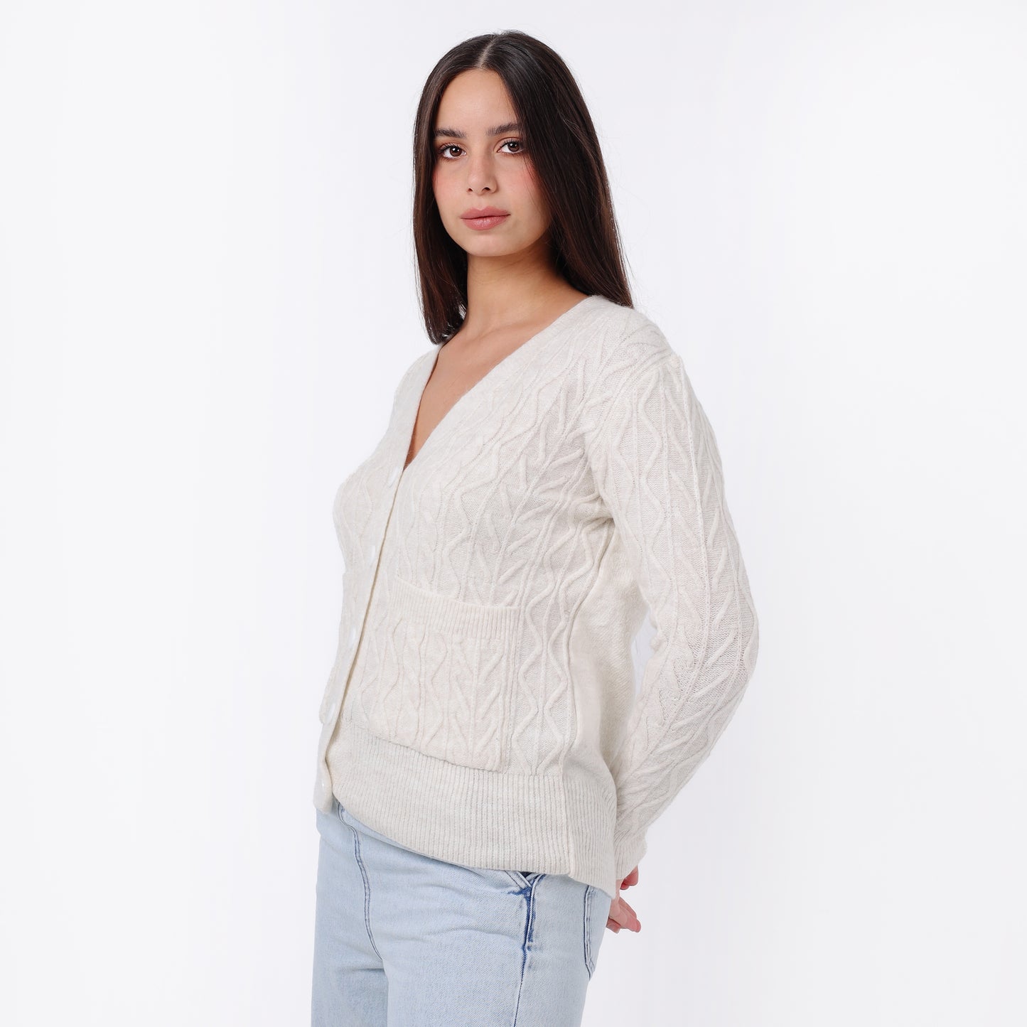 Women’s V-Neck Knitted Cardigan