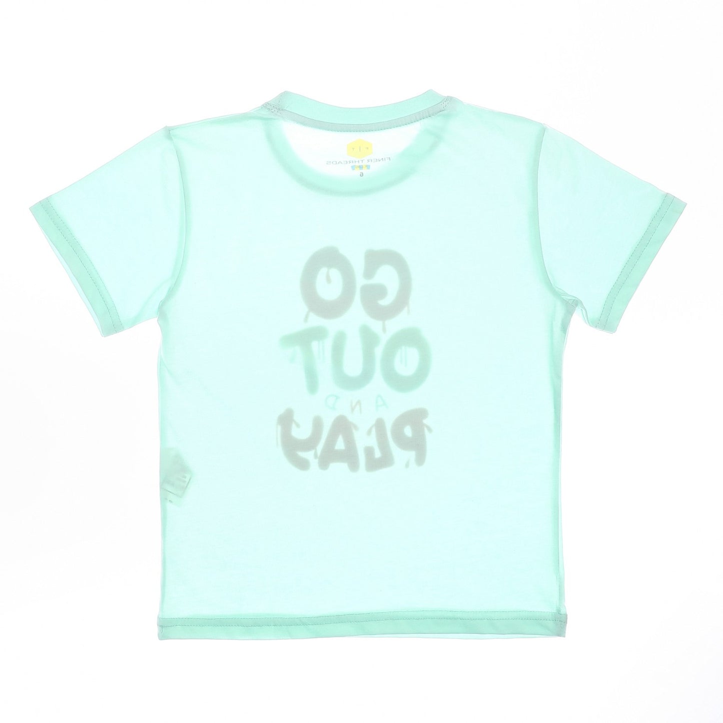 Boys Cotton Round Neck Printed T-Shirt