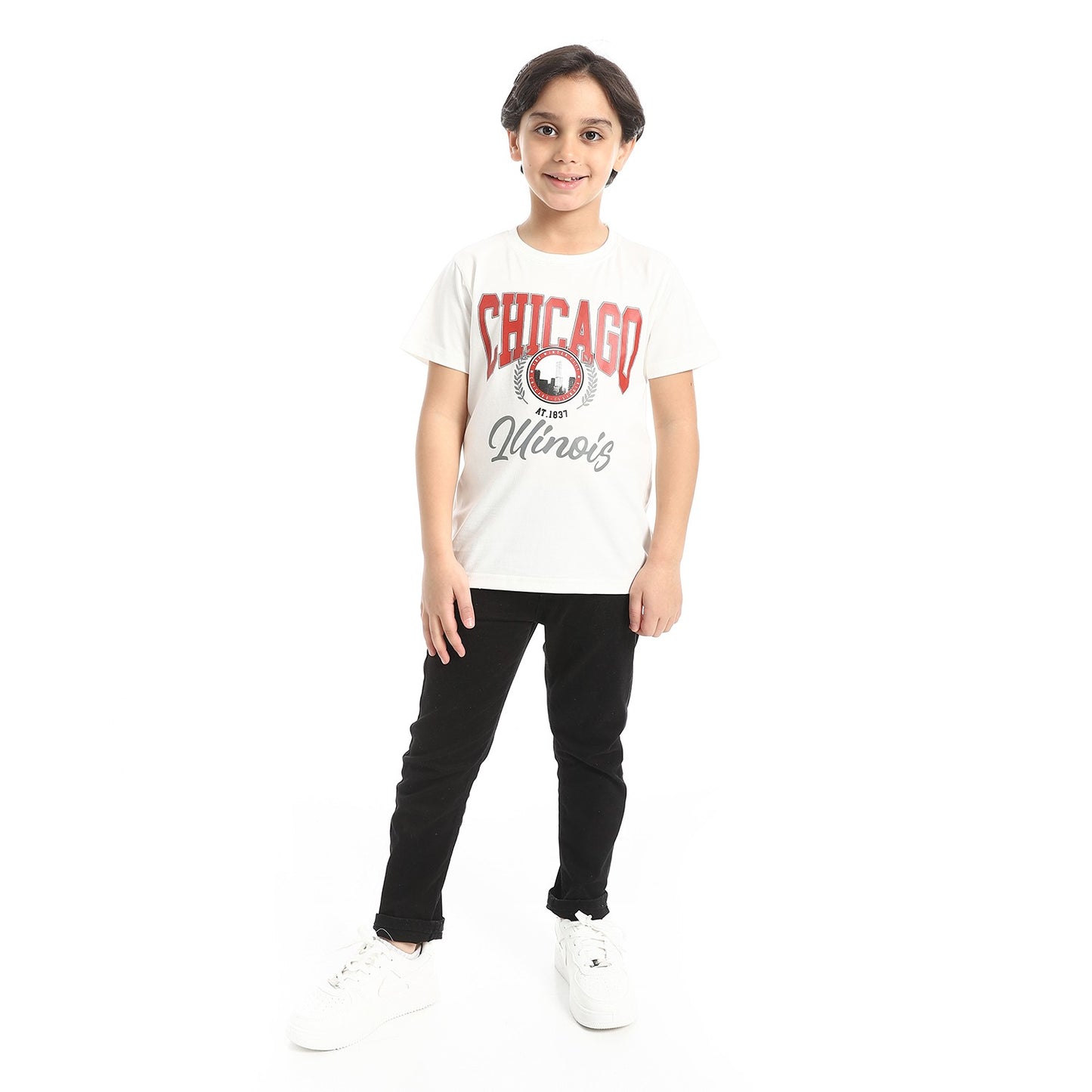 Boys Cotton Printed T-Shirt