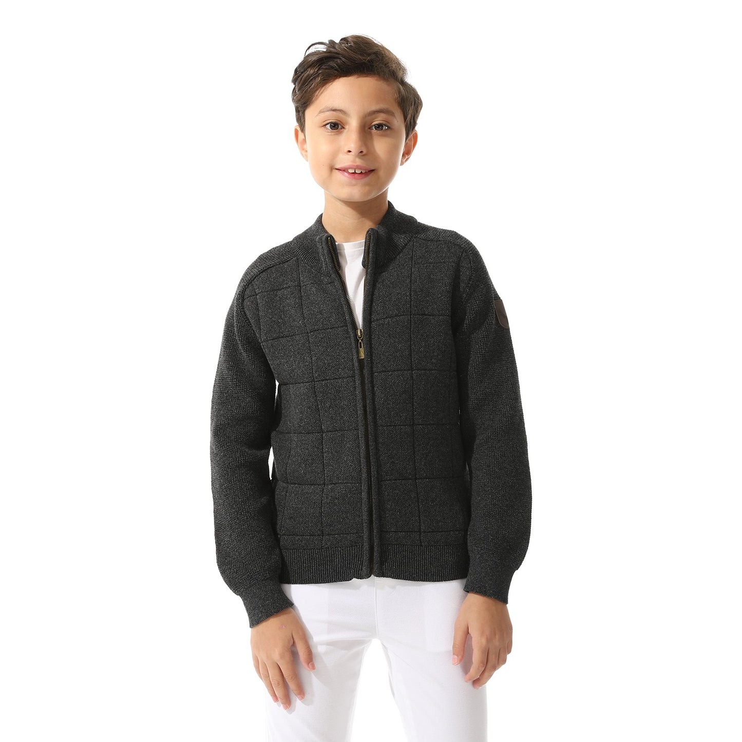 Boys Zipper-Knit Jacket