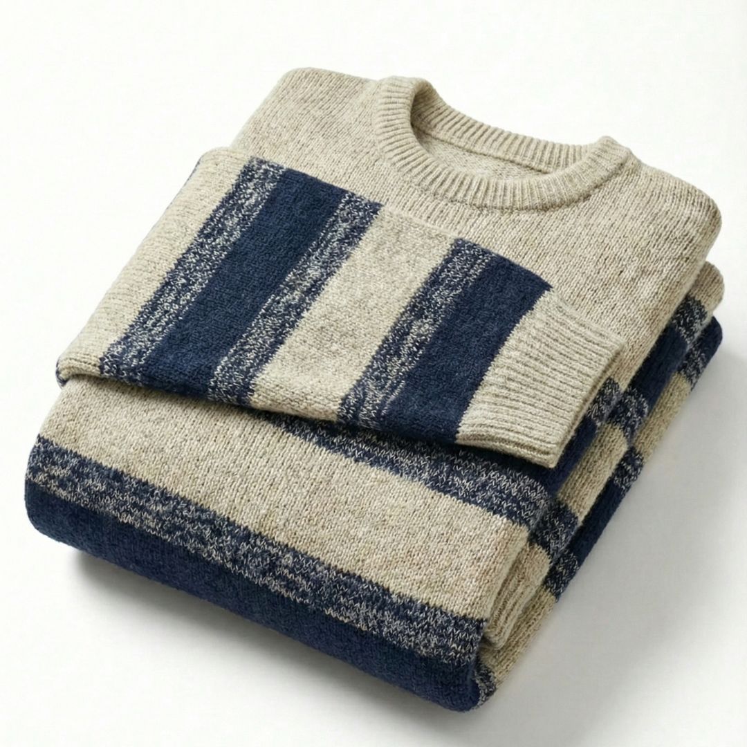 Men’s Striped Knit Sweater