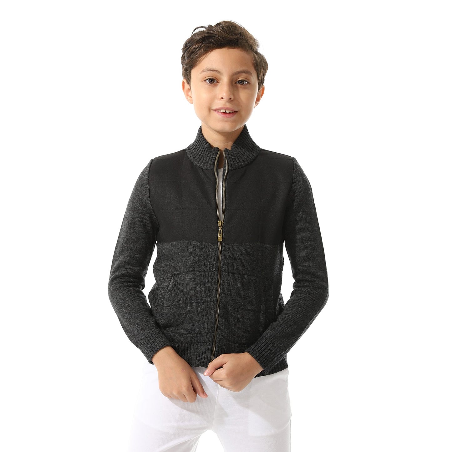 Boys Zipper-Knit Jacket