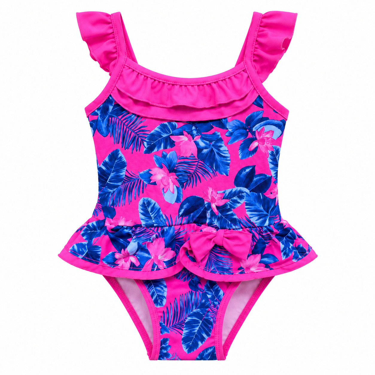 Girls Ruffle One Piece Swimsuit