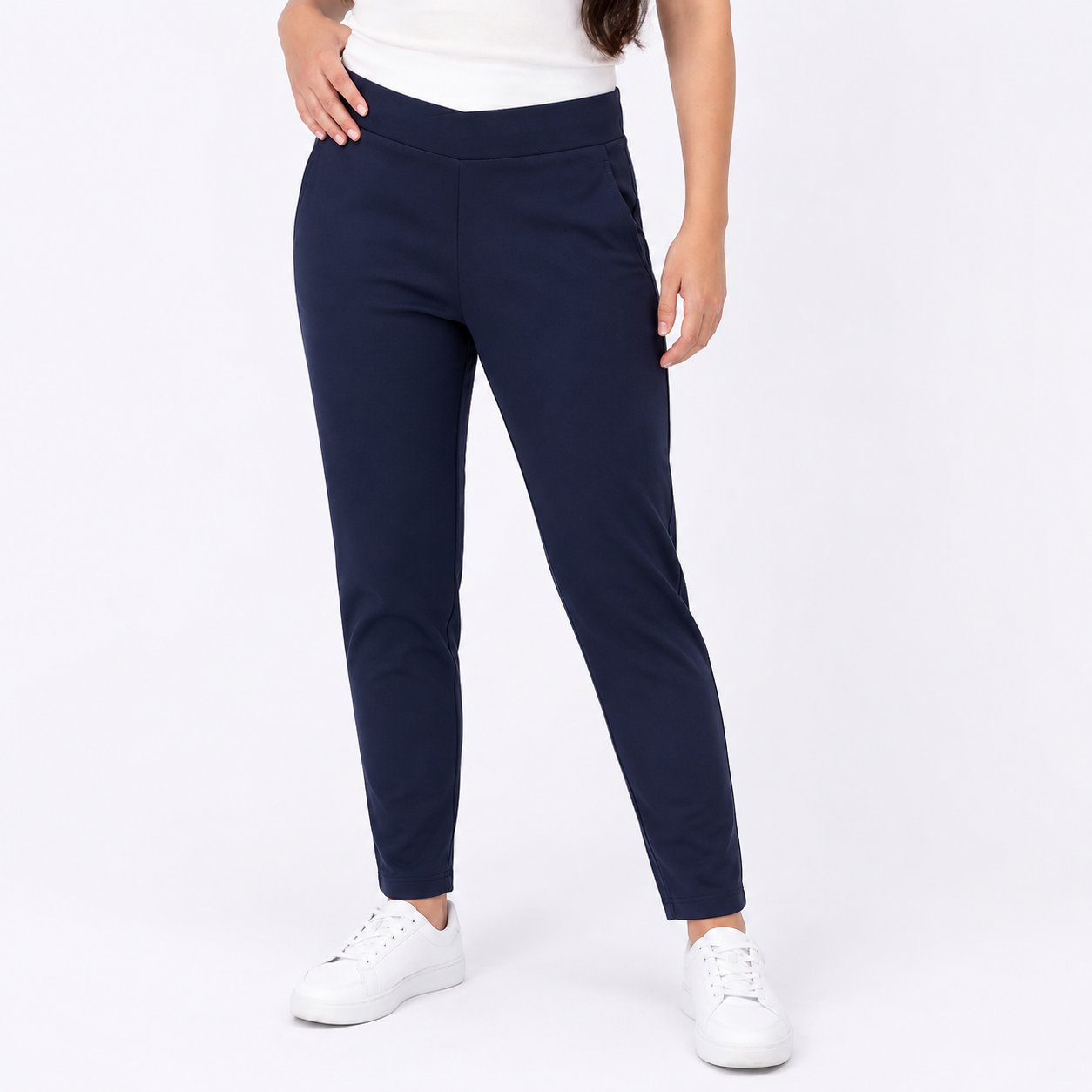 Women Pull-On Gabardine Trousers