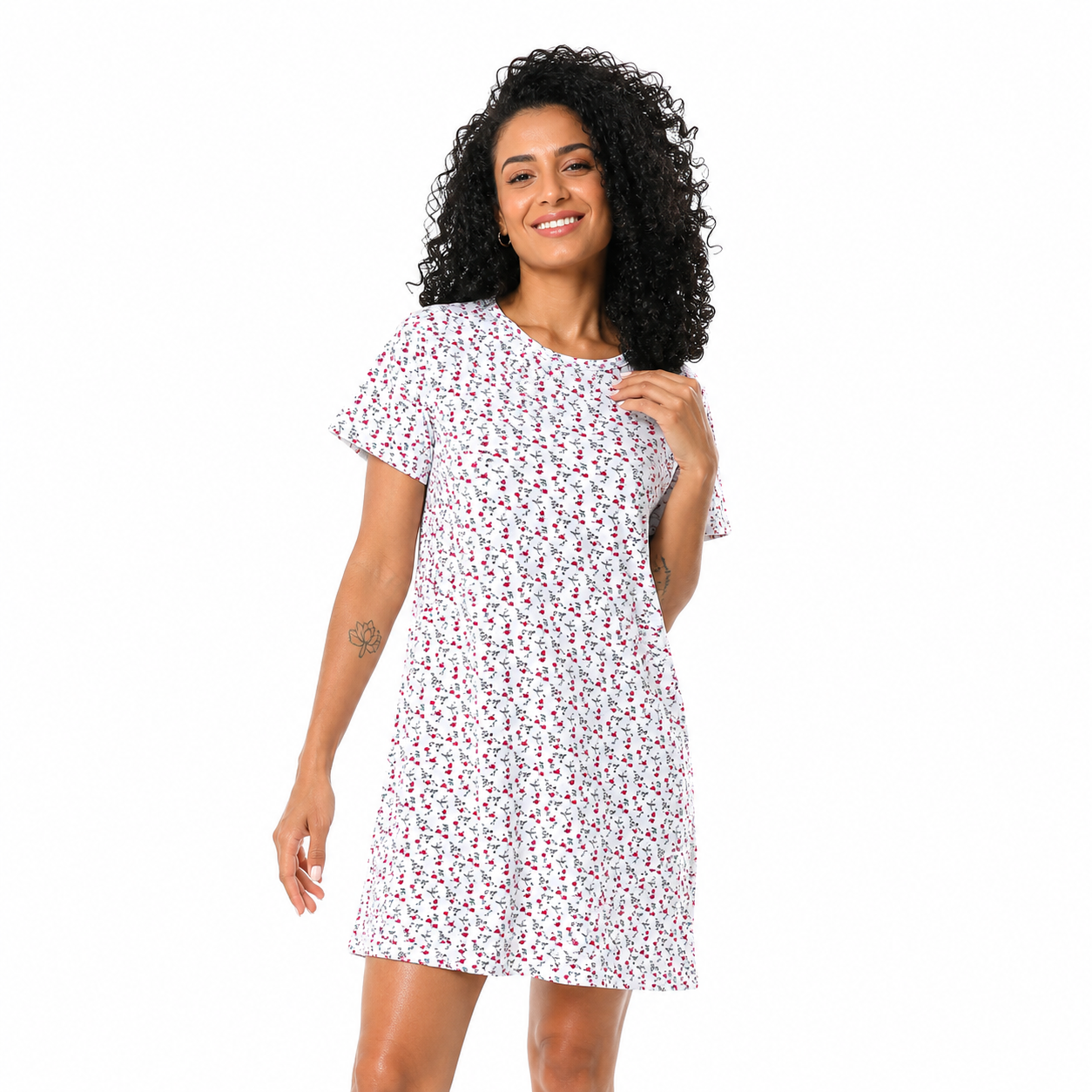 Women's Cotton Printed sleeping dress