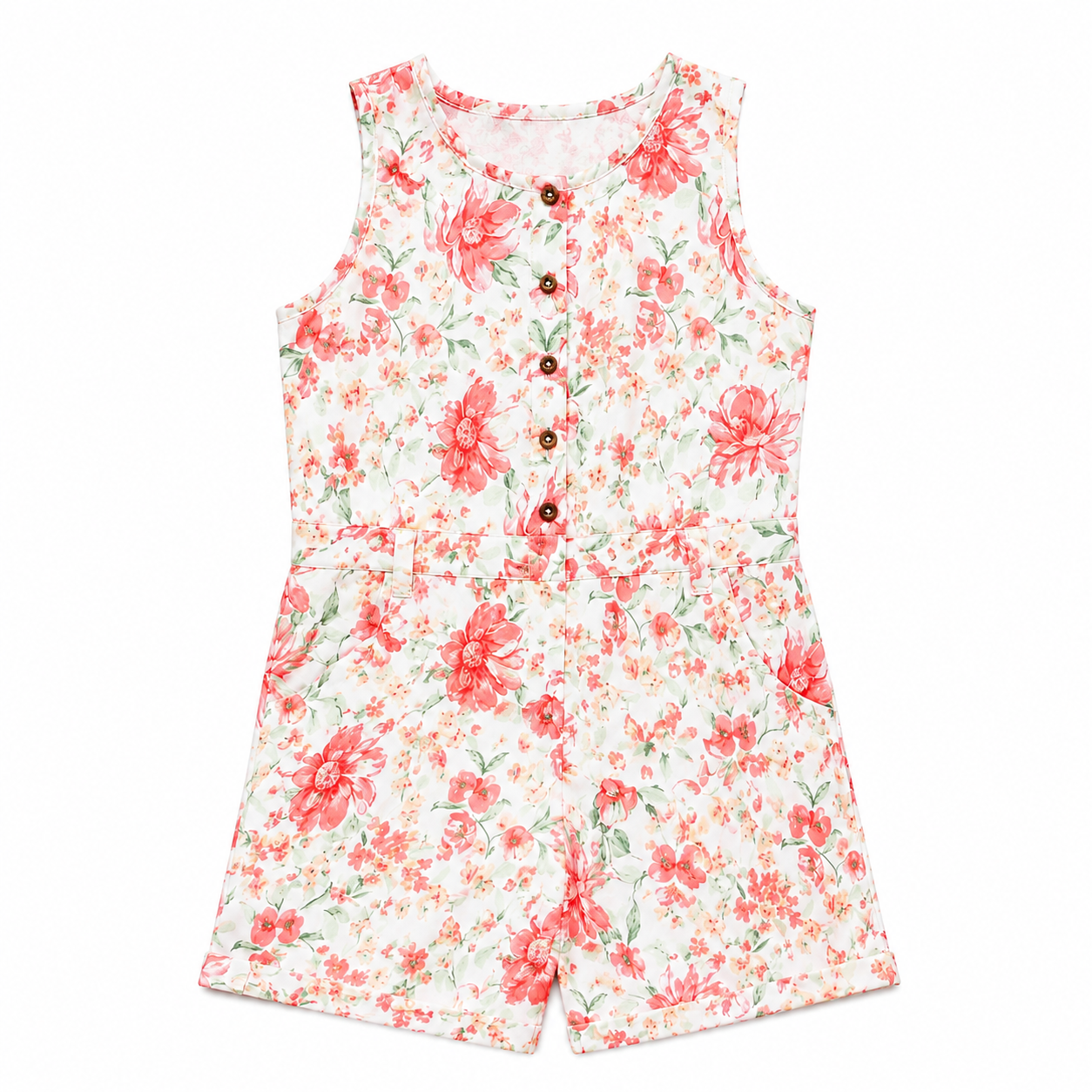 Toddler Girls Floral Romper