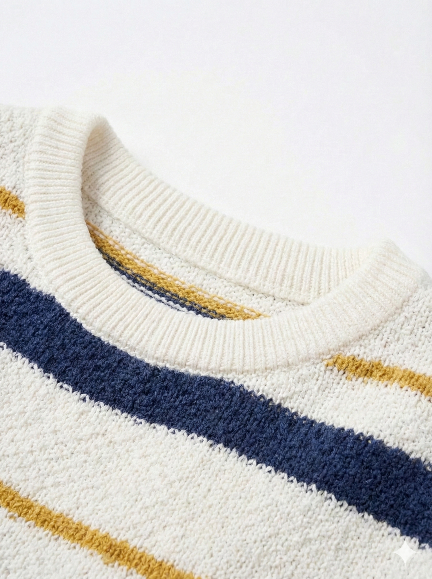 Boys Striped Crew Neck Knit Sweater