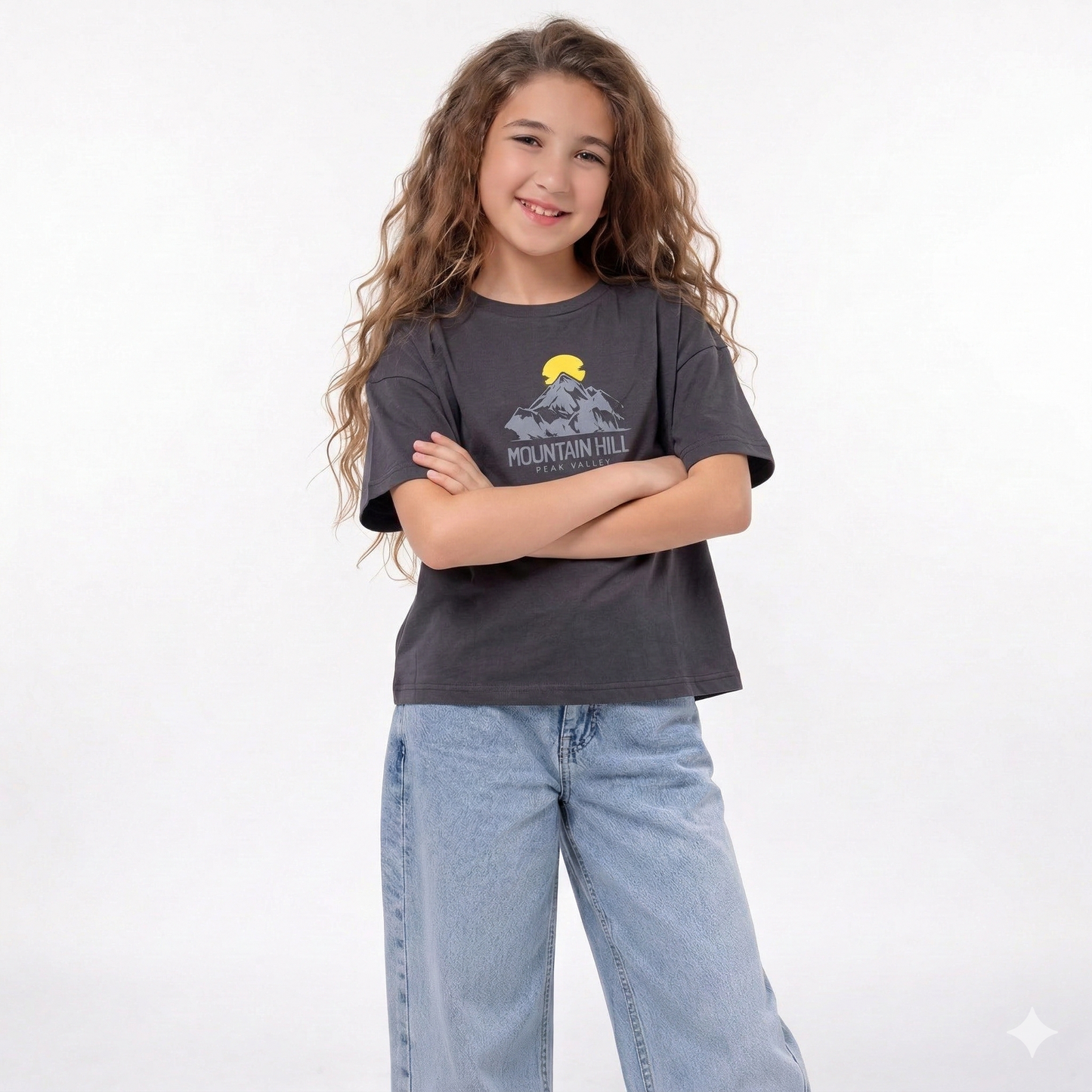 Girls Cotton Printed T-Shirt
