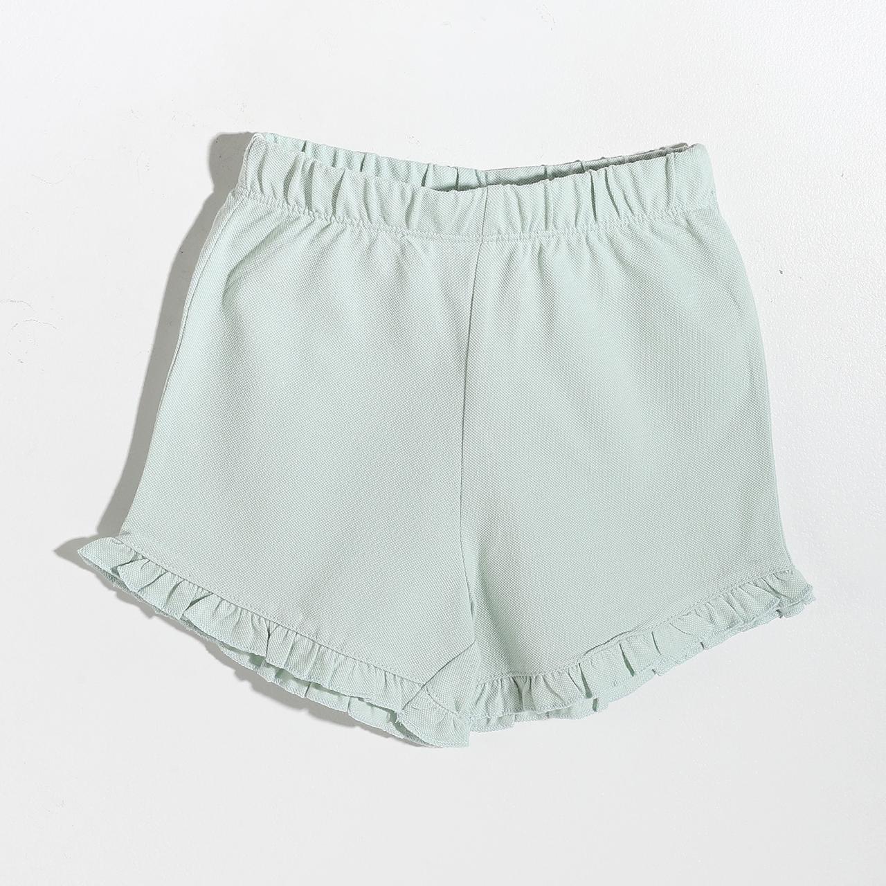 Girls melton plain shorts