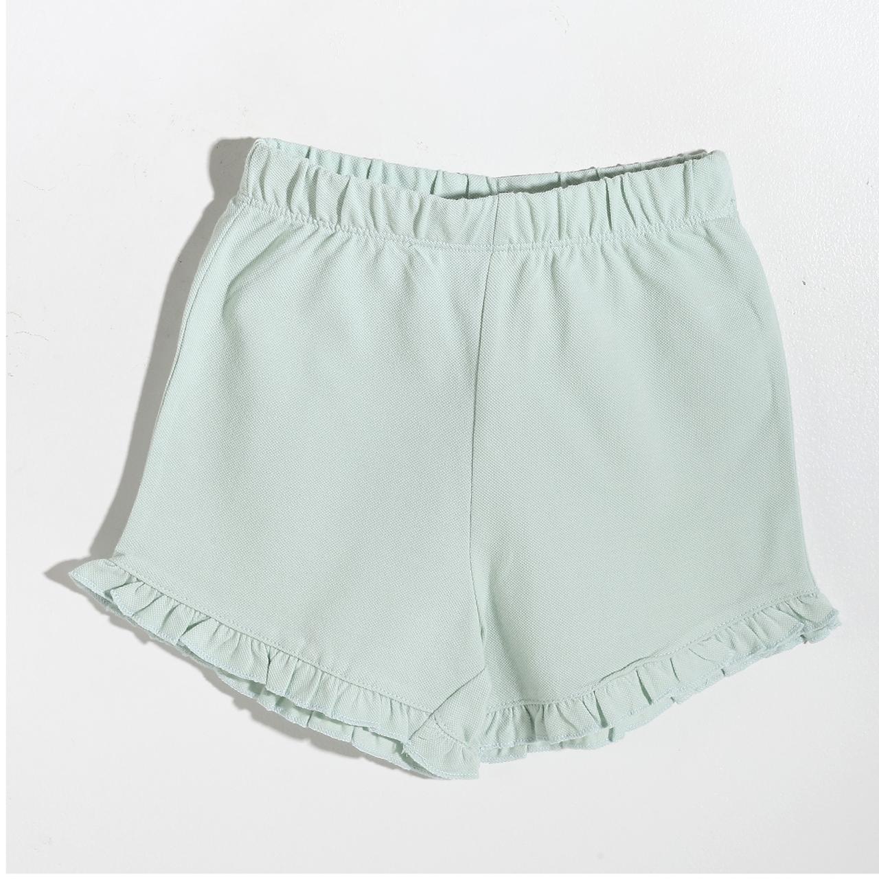 Girls melton plain shorts