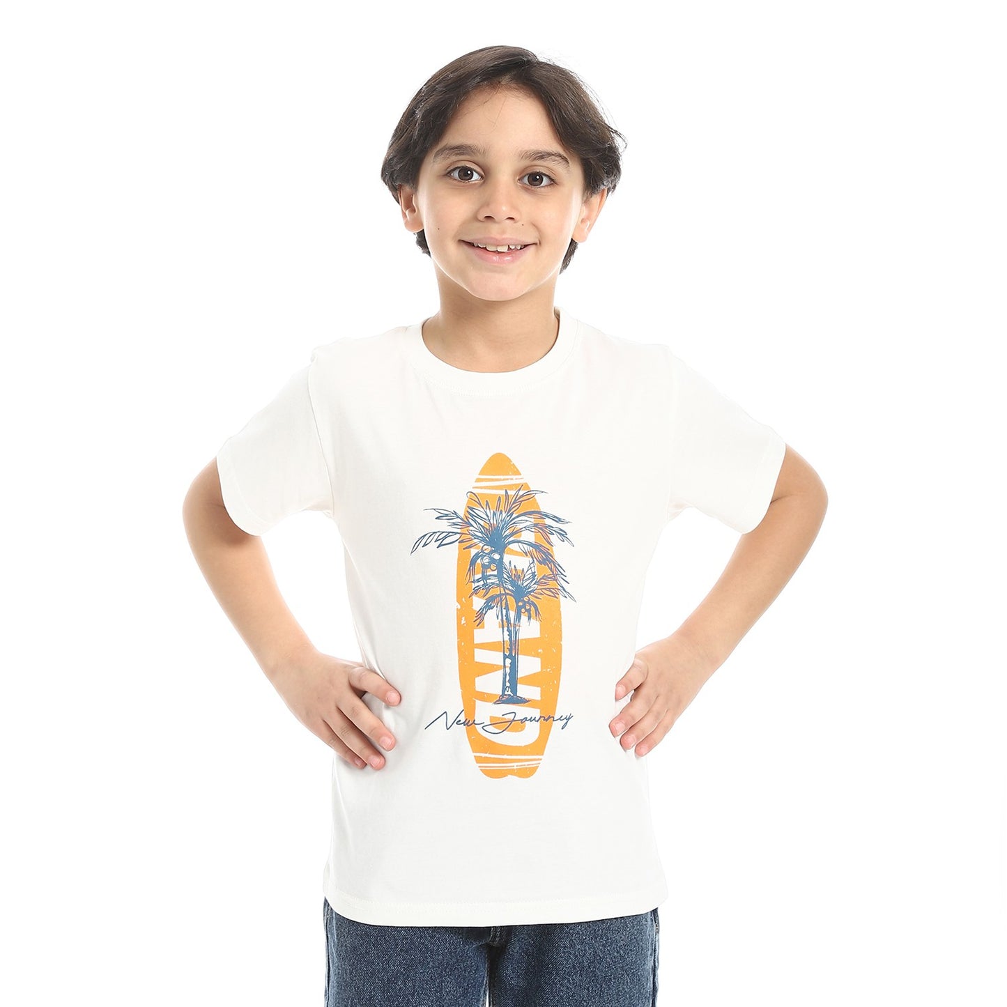 Boys Cotton Printed T-Shirt
