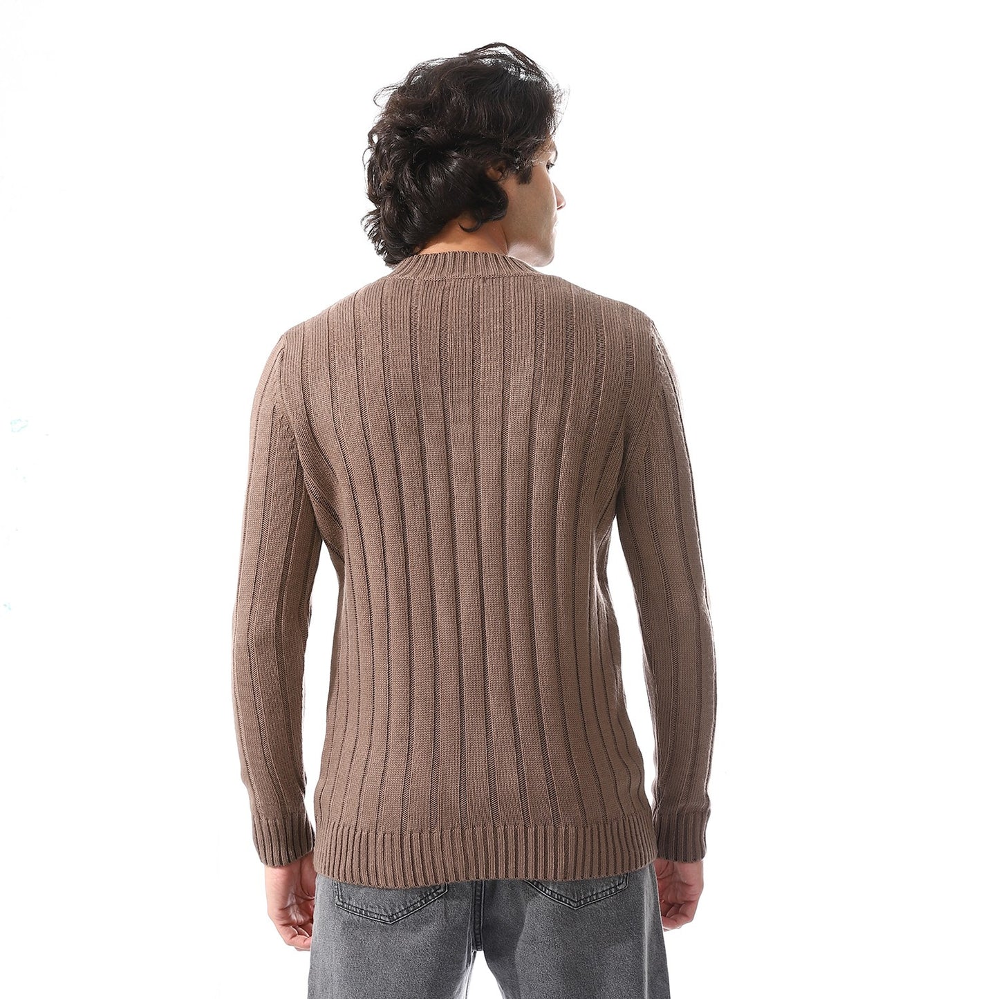 Mens Wool Cable Knit Sweater
