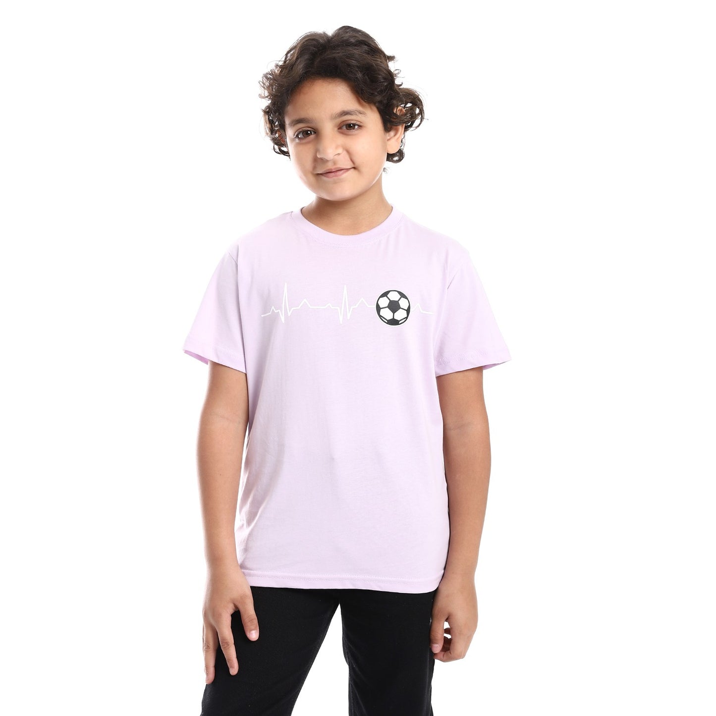 Boys cotton round neck printed T-Shirt