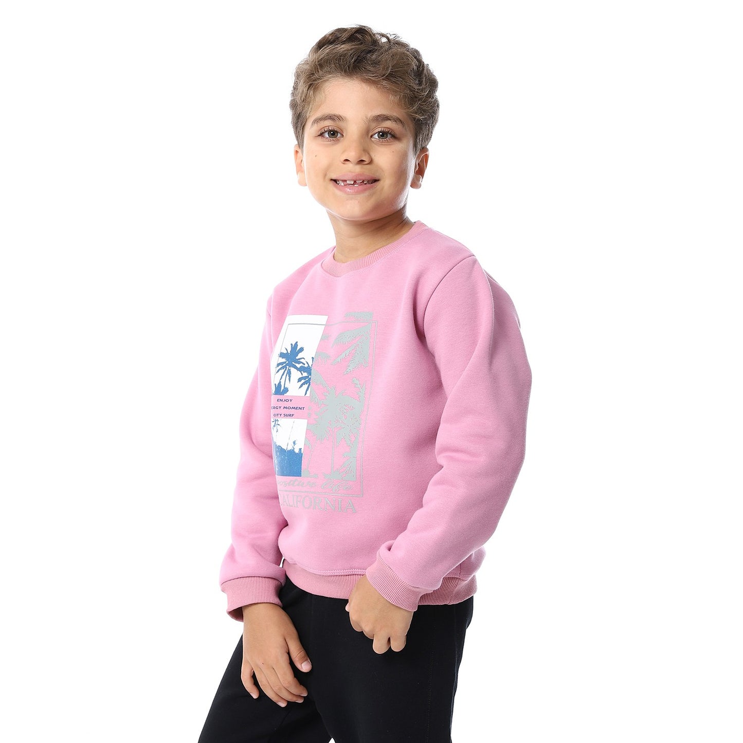 Boys Melton Printed Sweatshirt