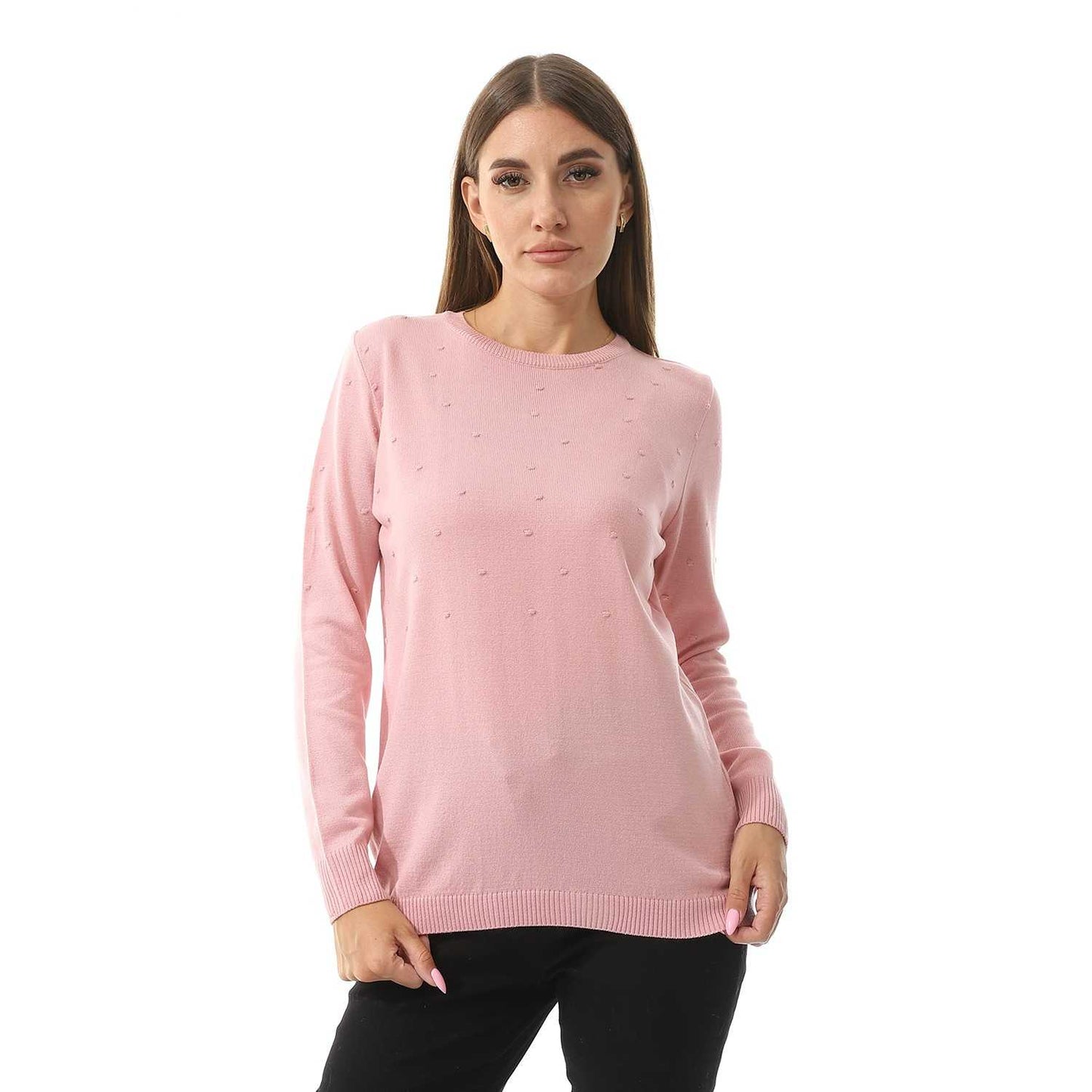 Women's Crew Neck Knited Pullover