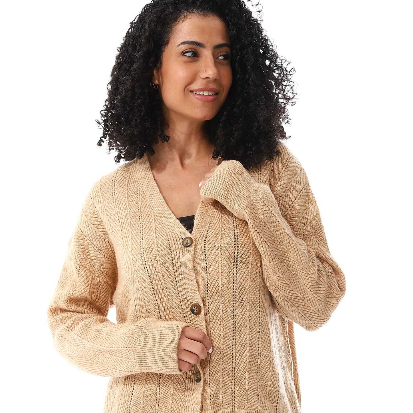 Women's Knited Button Front Cardigan