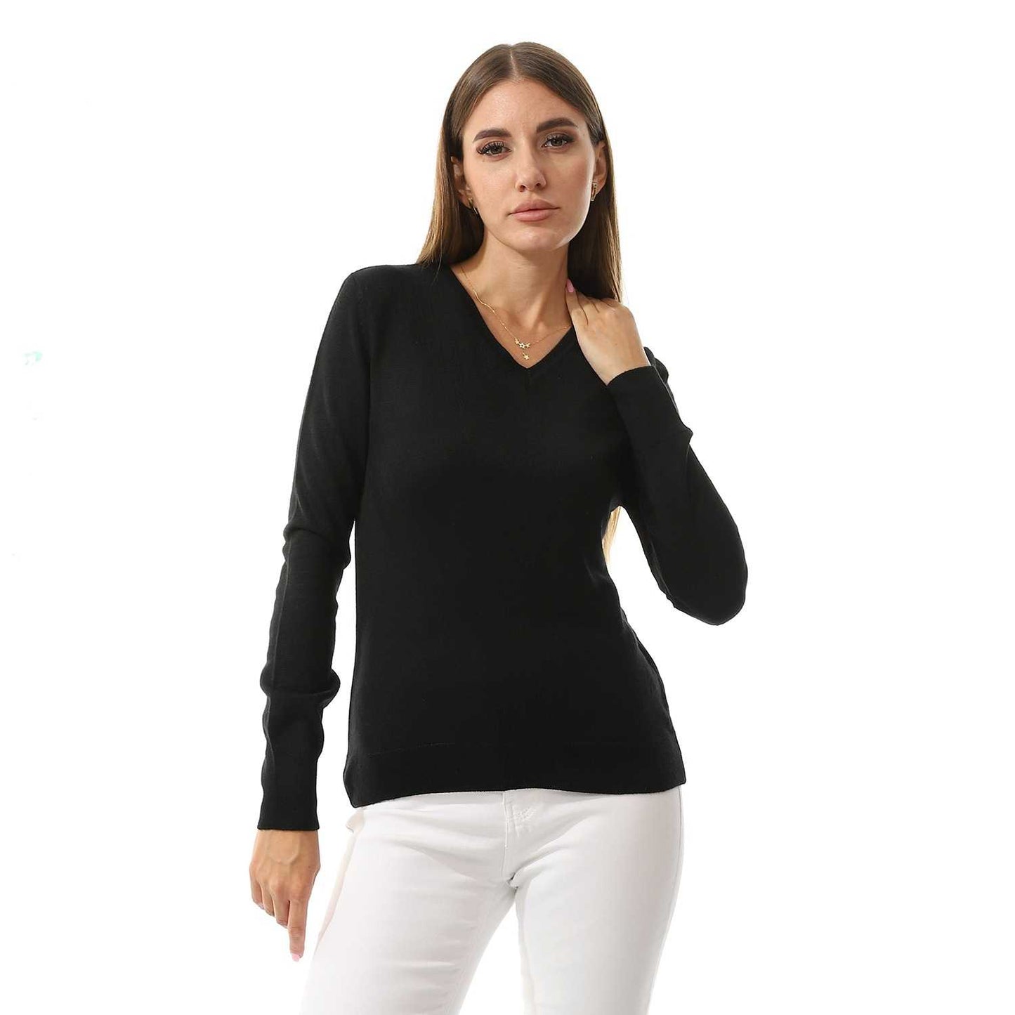 Women's V Neck Pullover