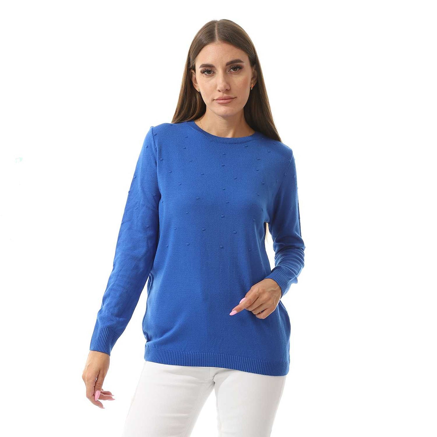Women's Crew Neck Knited Pullover