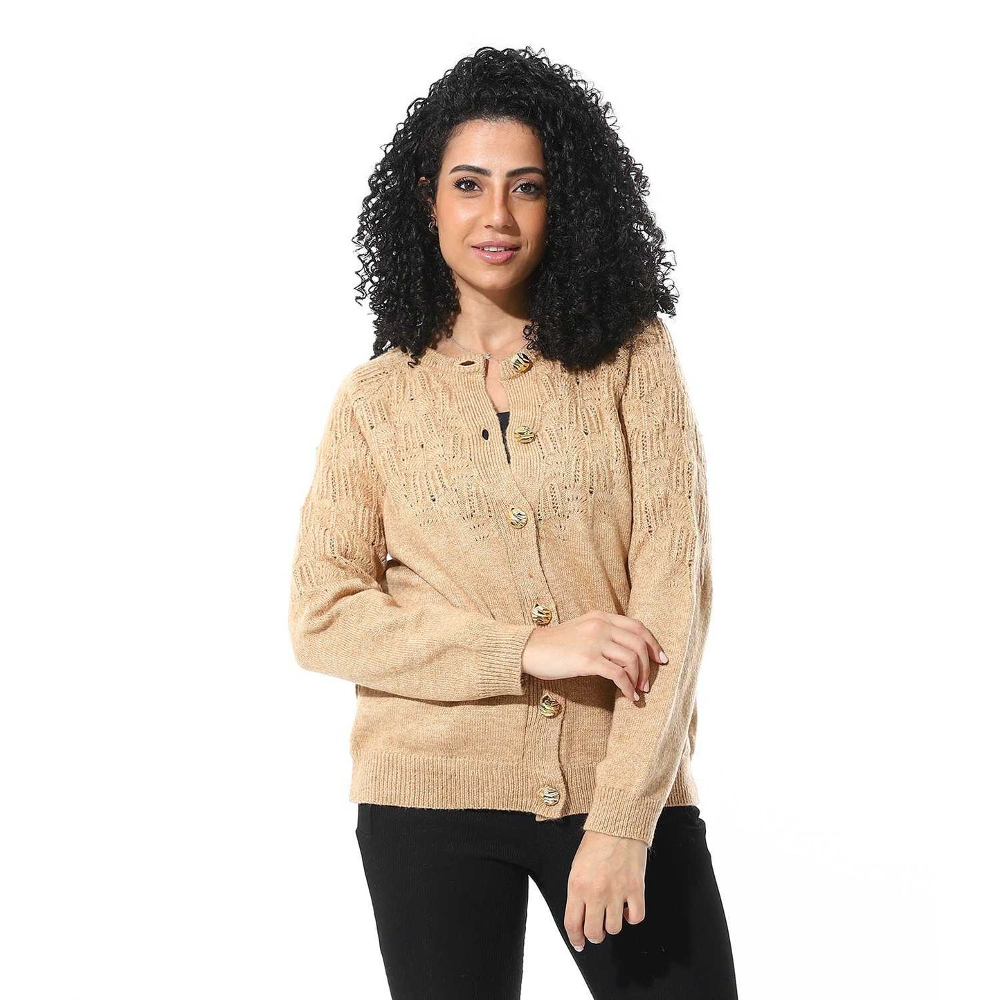 Women's Knited Button Front Cardigan