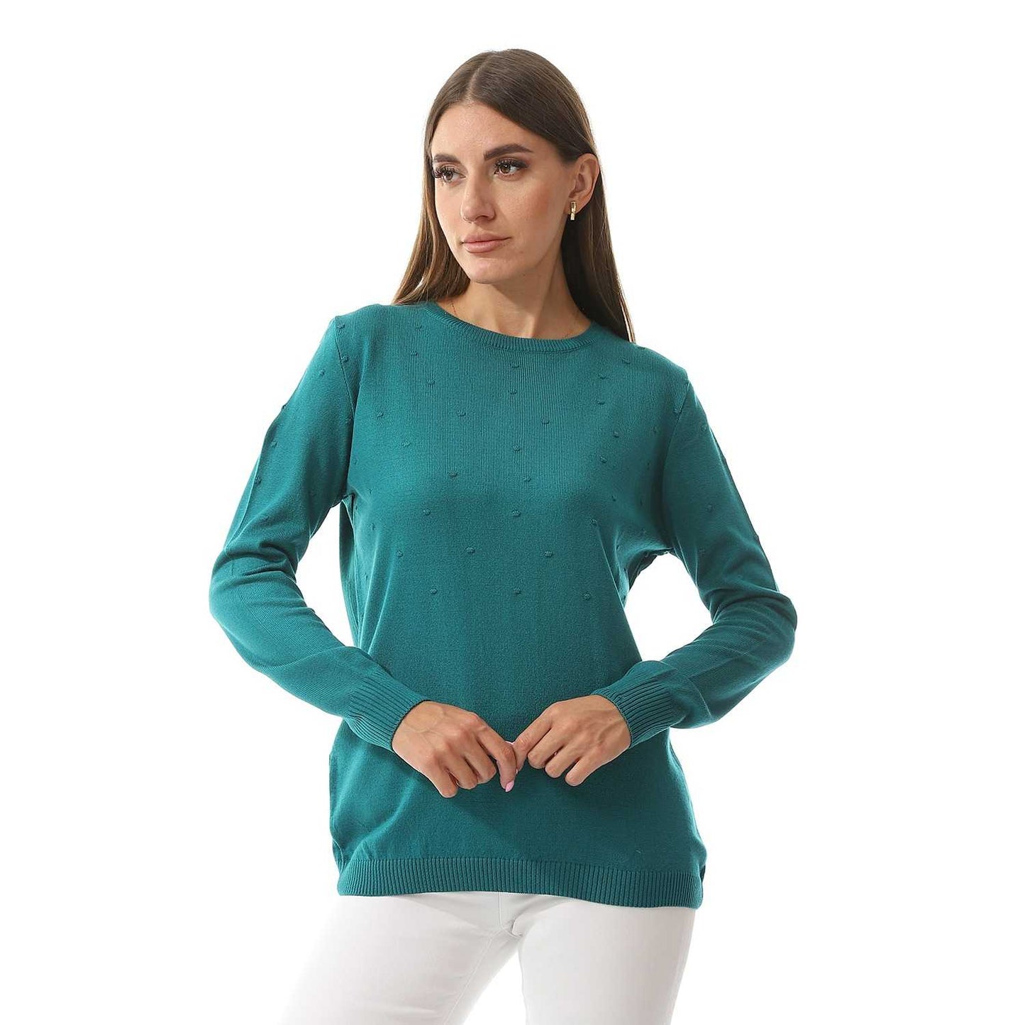 Women's Crew Neck Knited Pullover