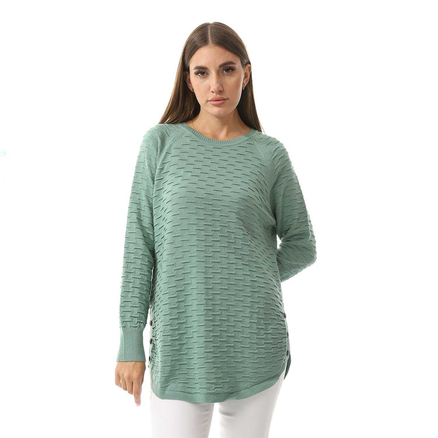 Women's Crew Neck Knited Pullover