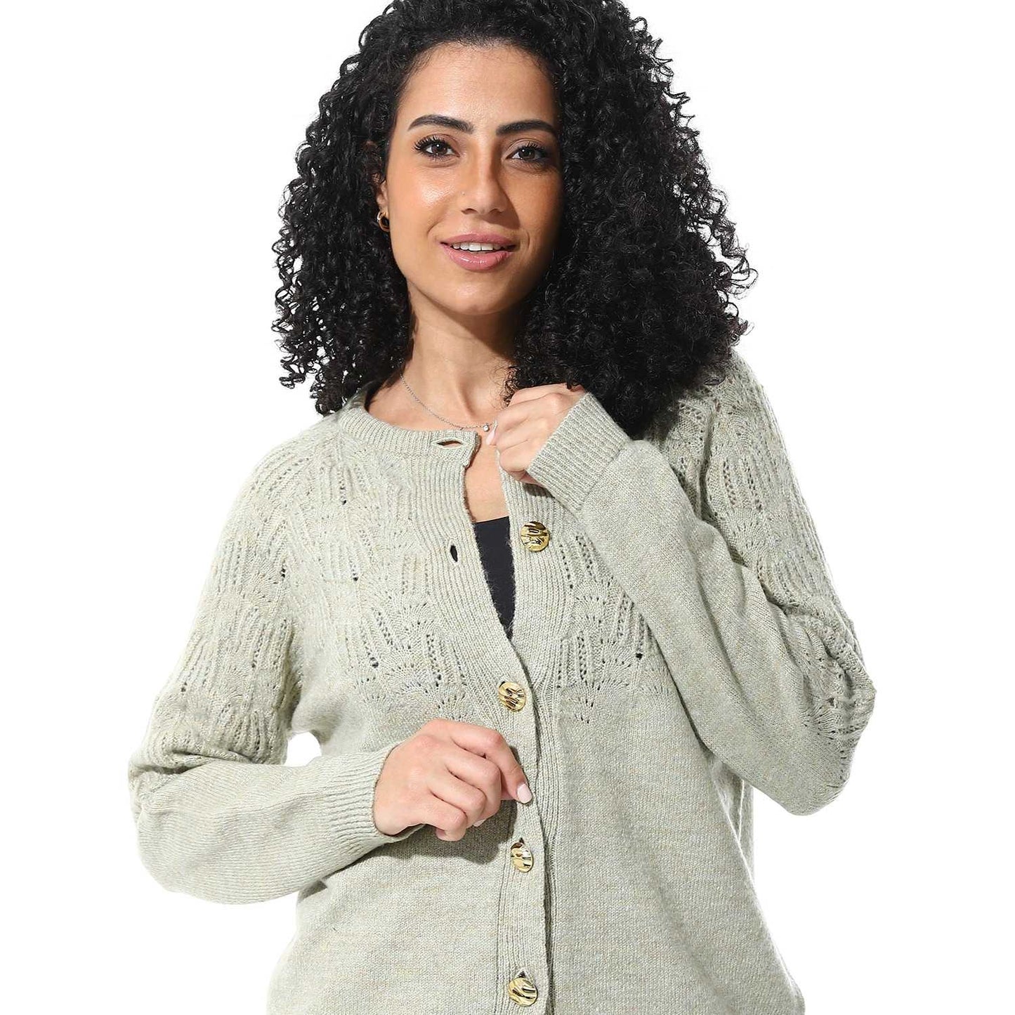 Women's Knited Button Front Cardigan