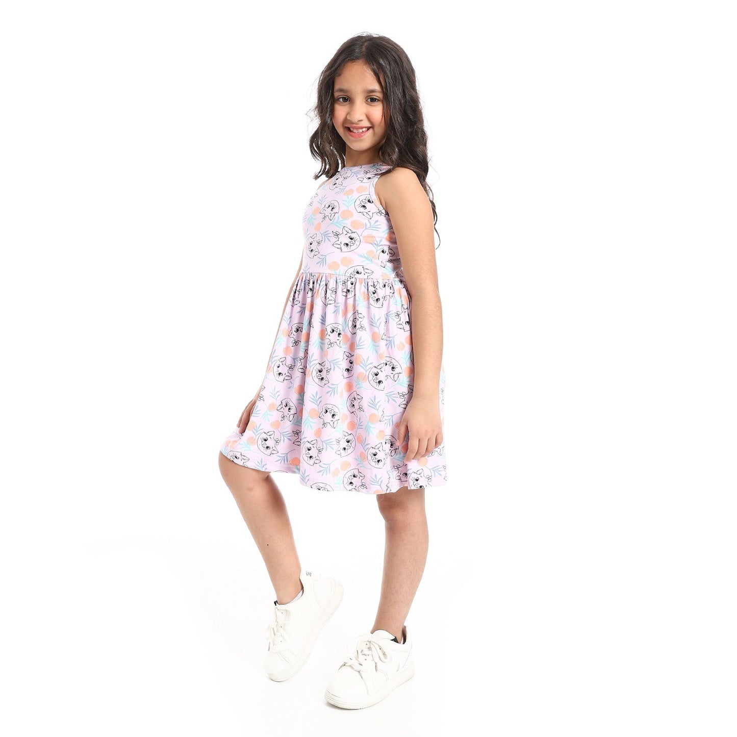 Girls Cotton Printed Dress