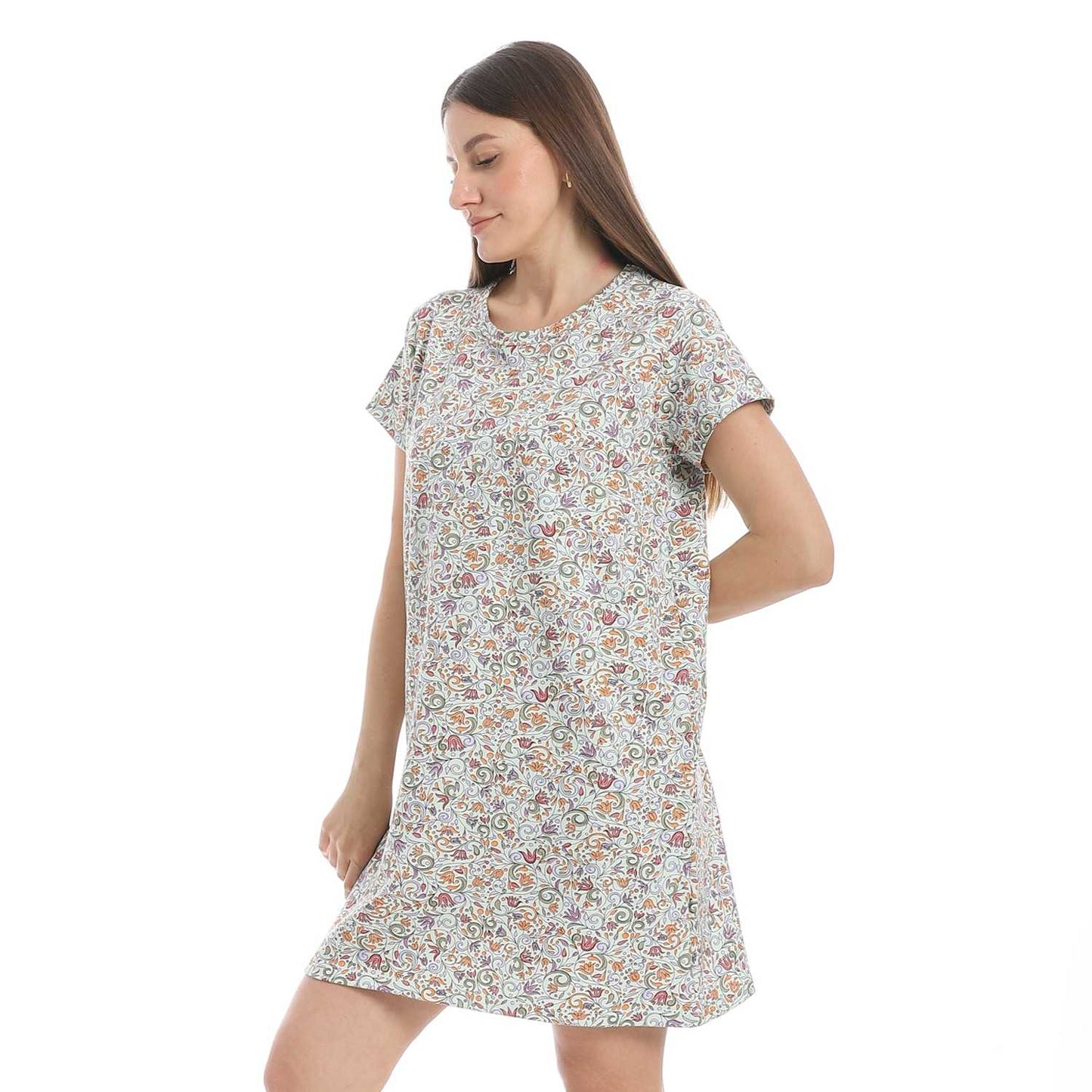 Women's Printed Sleeping Dress