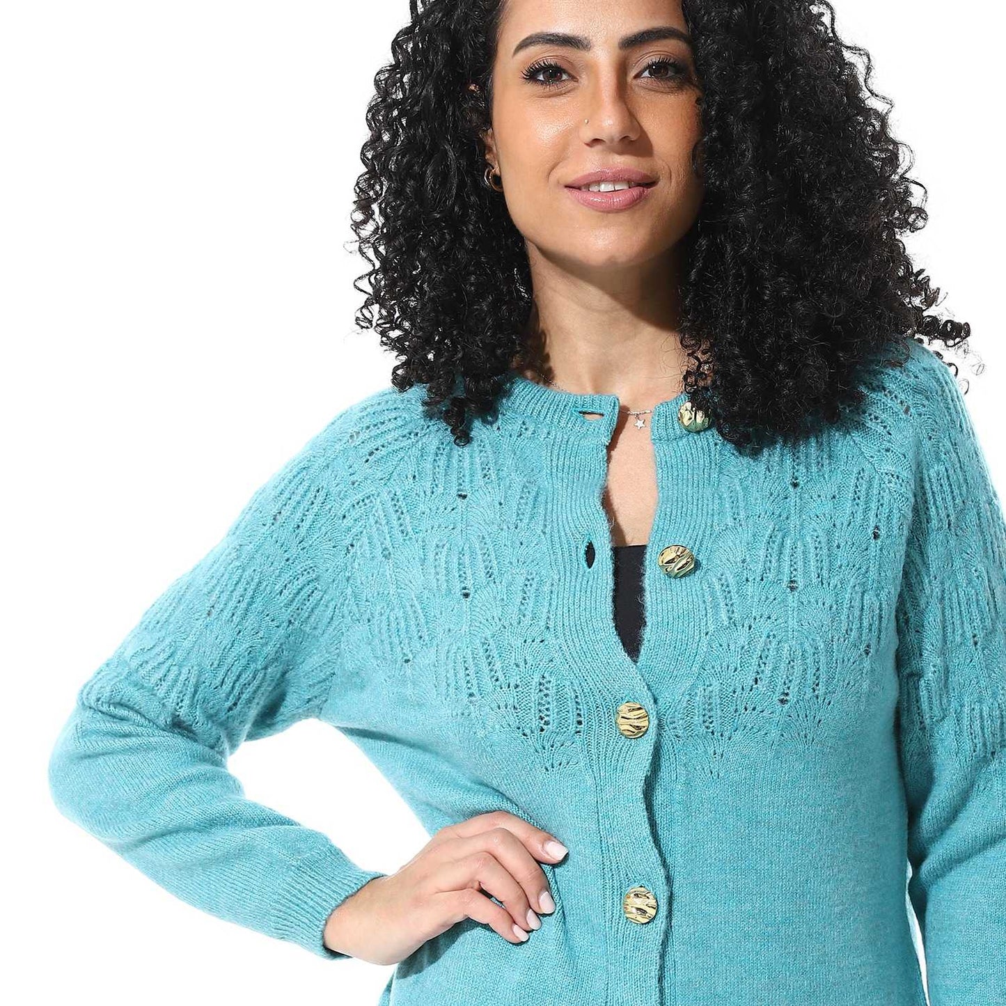 Women's Knited Button Front Cardigan