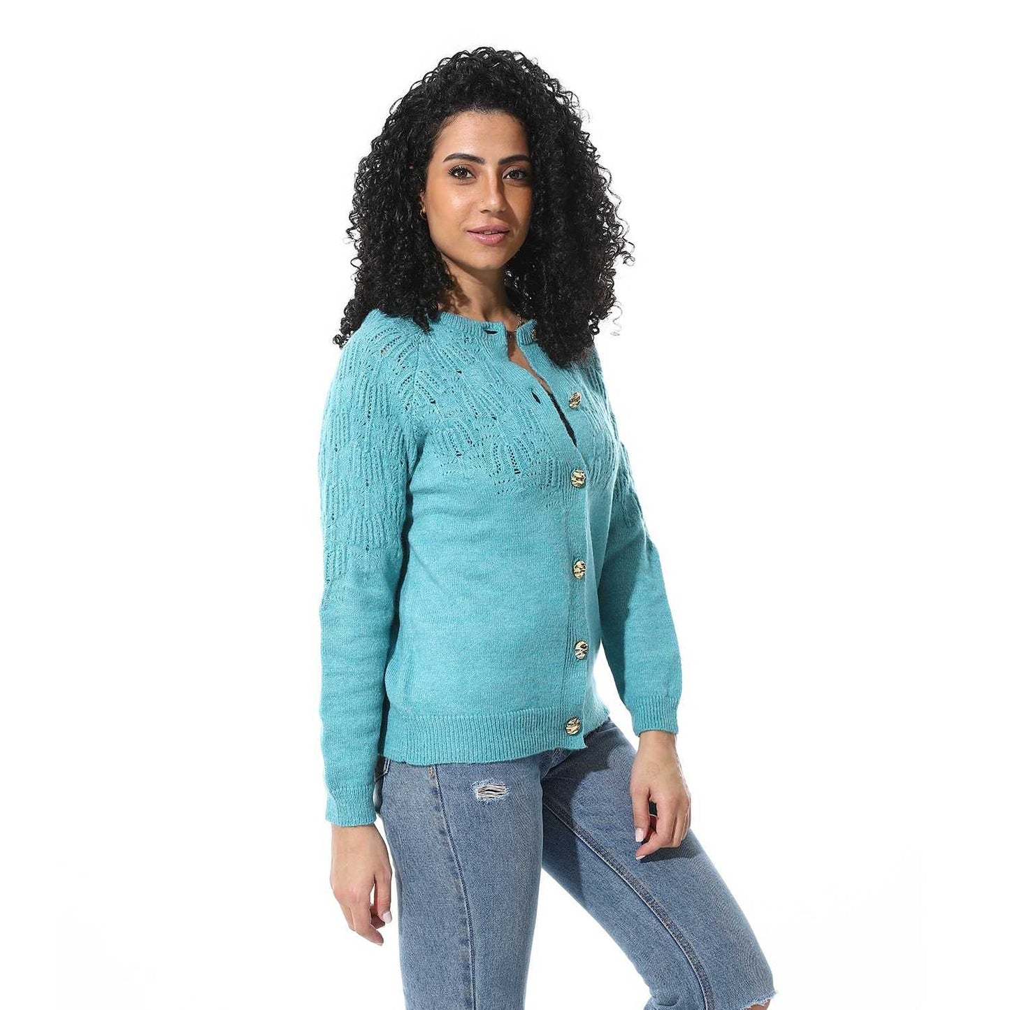 Women's Knited Button Front Cardigan