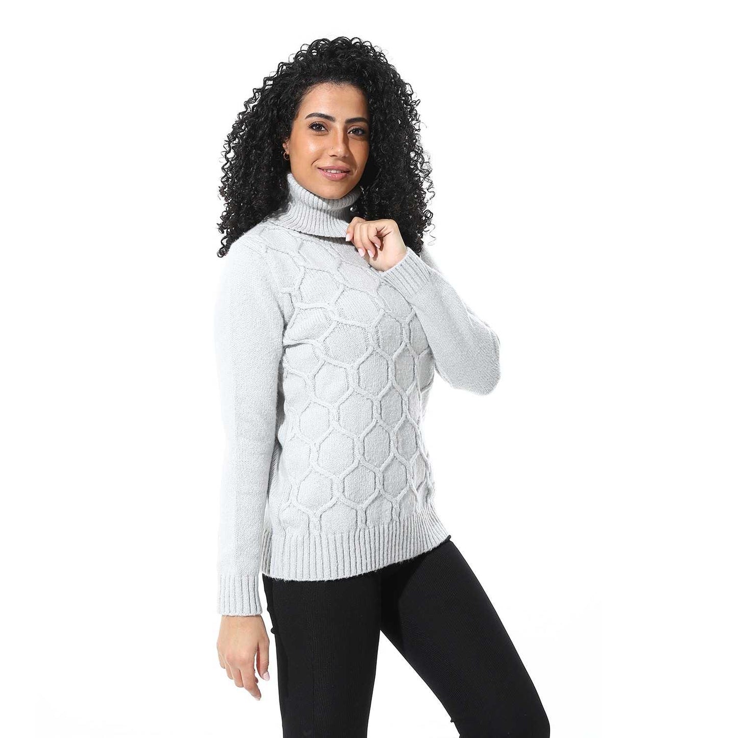 Women's Knited Turtle Neck Pullover