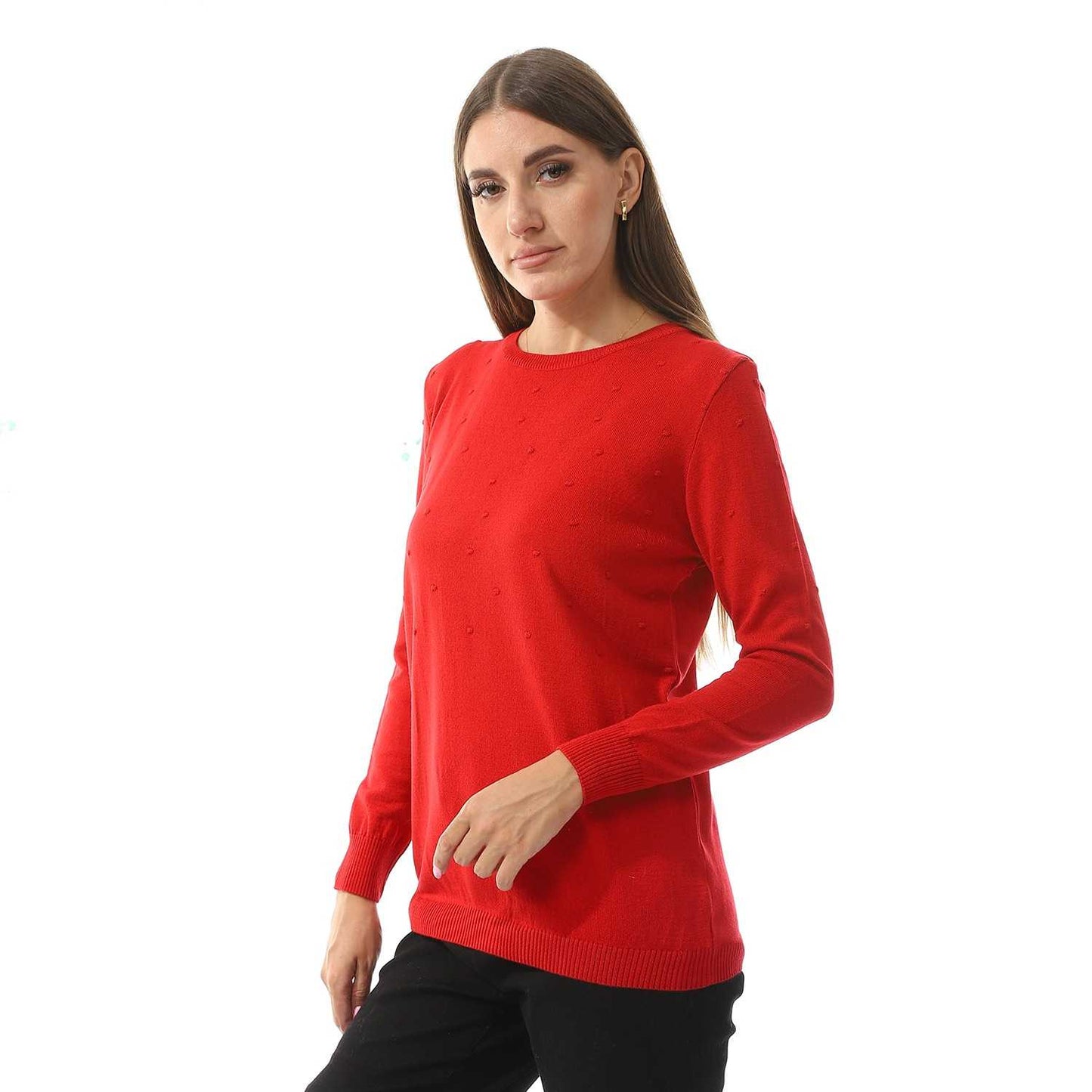 Women's Crew Neck Knited Pullover