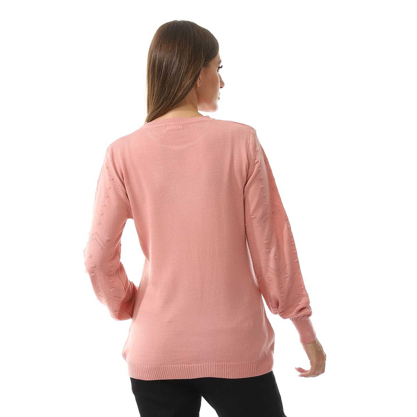 Women's Crew Neck Plain Pullover