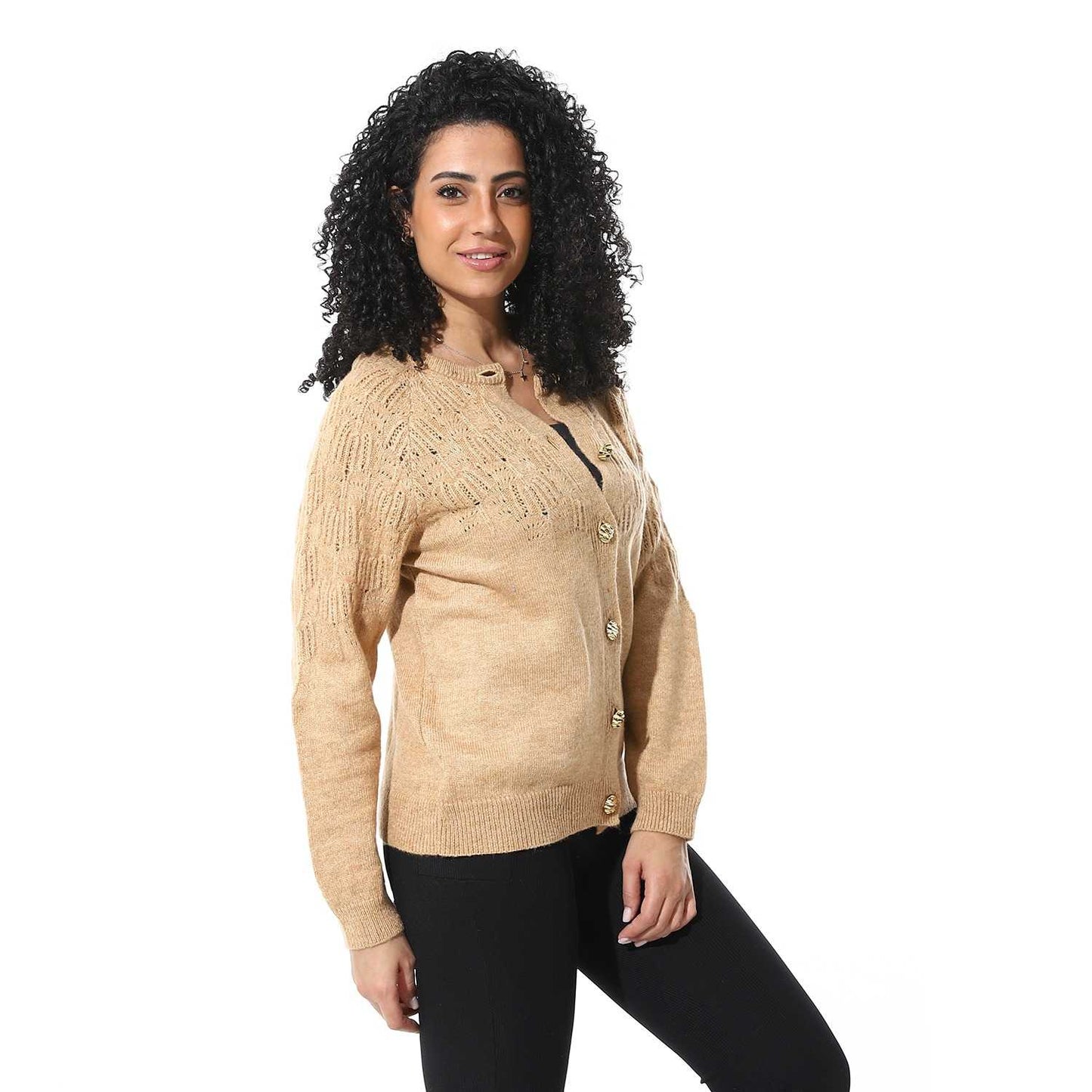 Women's Knited Button Front Cardigan