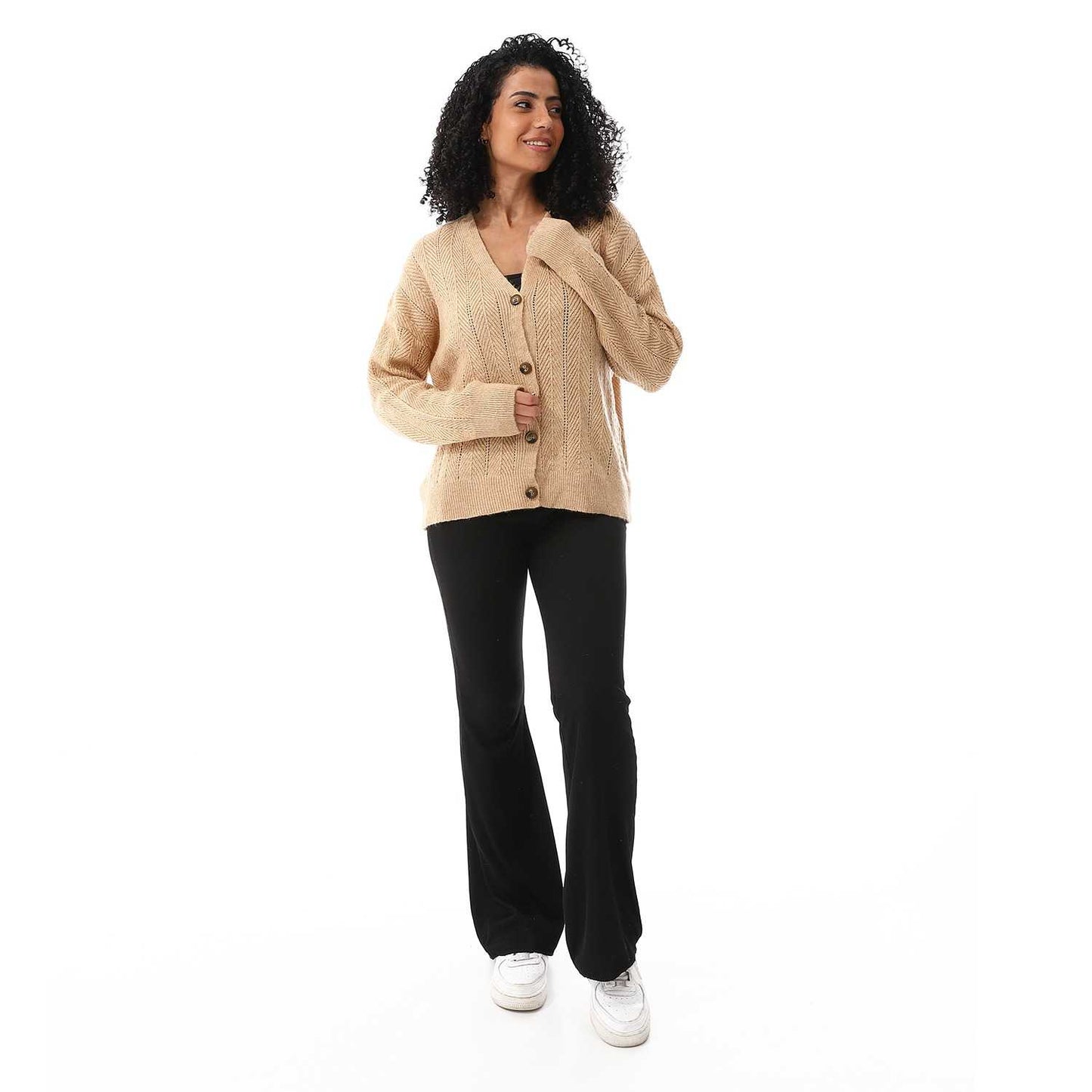 Women's Knited Button Front Cardigan