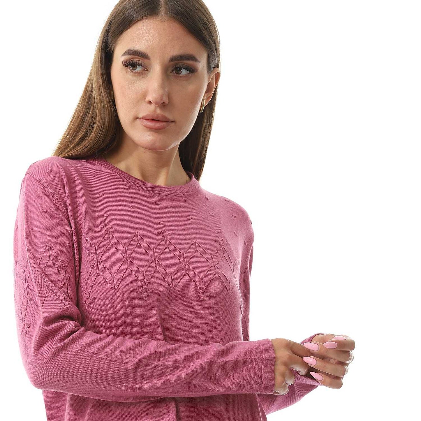 Women's Knited Crew Neck Pullover