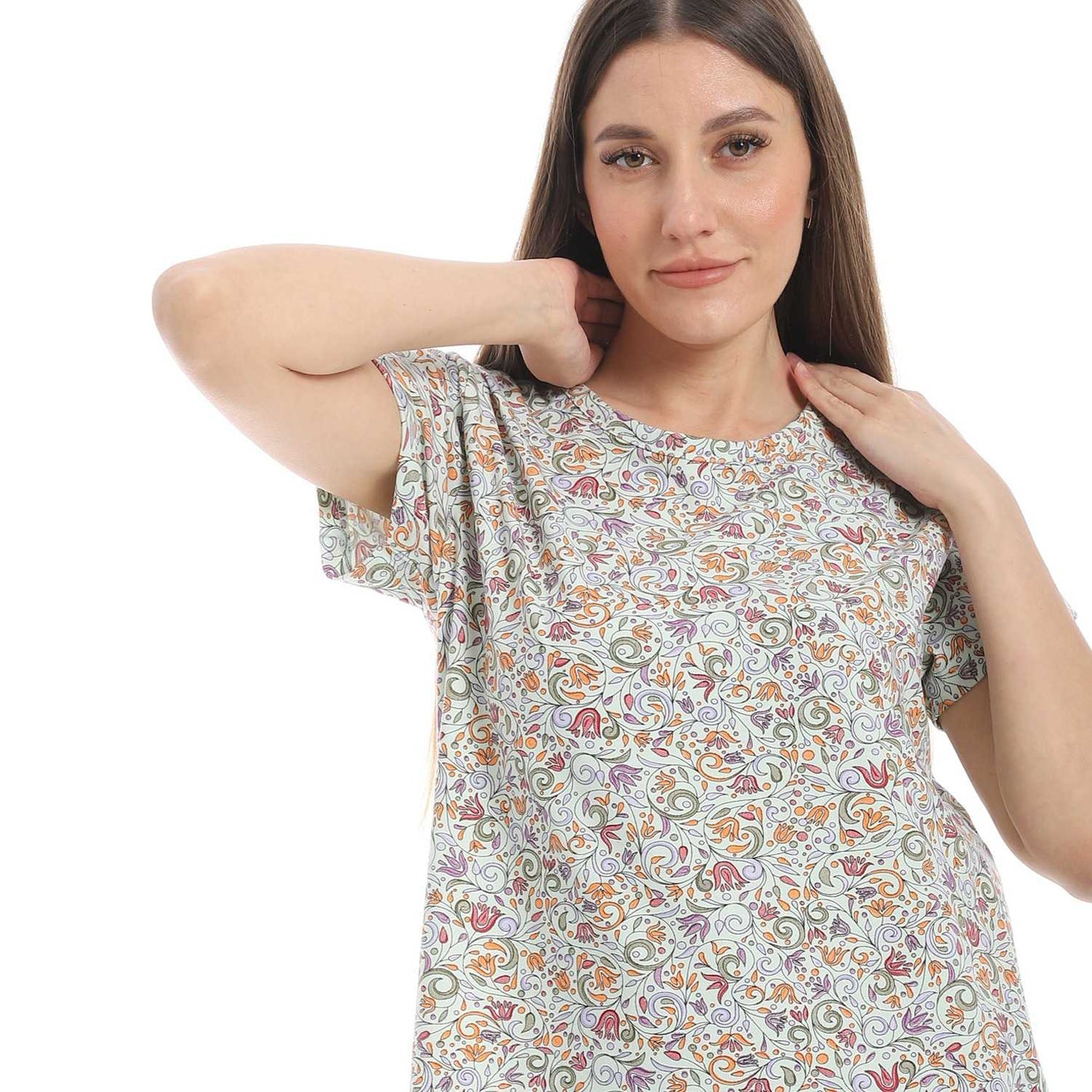Women's Printed Sleeping Dress