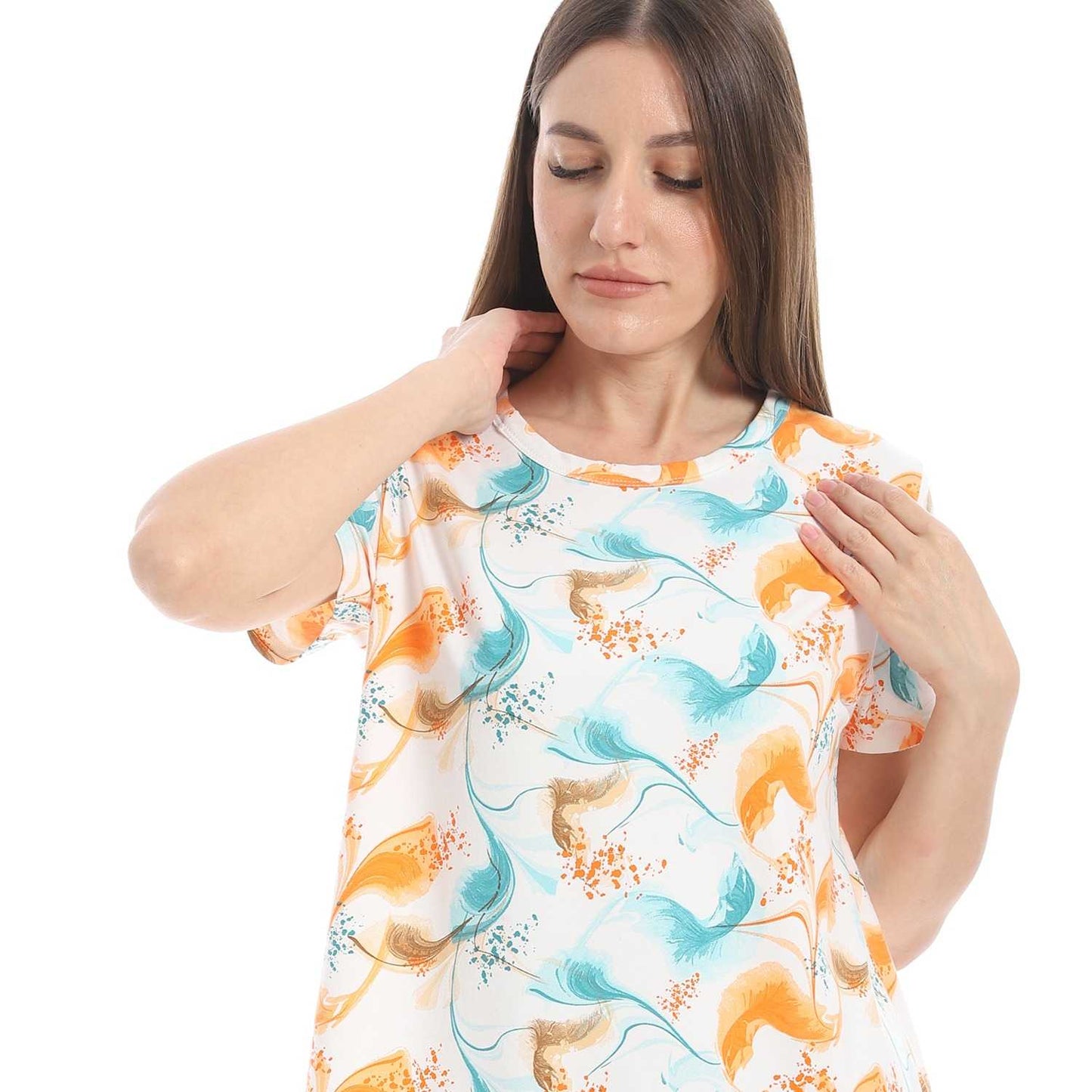 Women's Printed Sleeping Dress