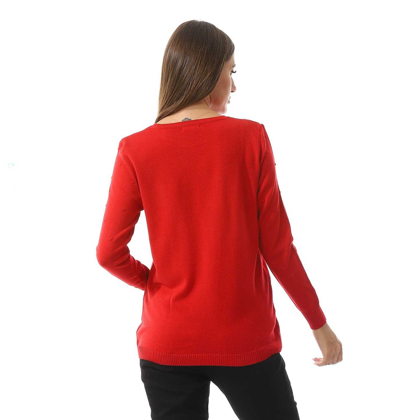 Women's Crew Neck Knited Pullover