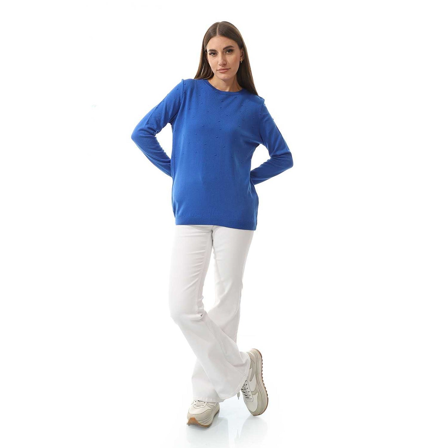 Women's Crew Neck Knited Pullover