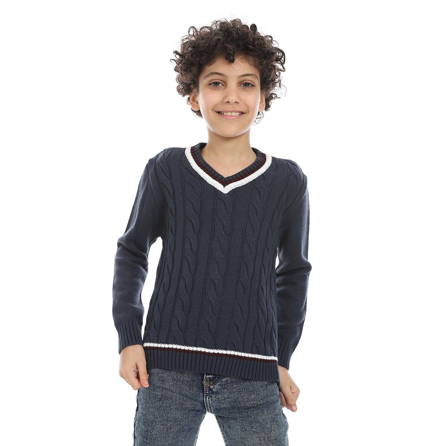 Boys V Neck Pullover